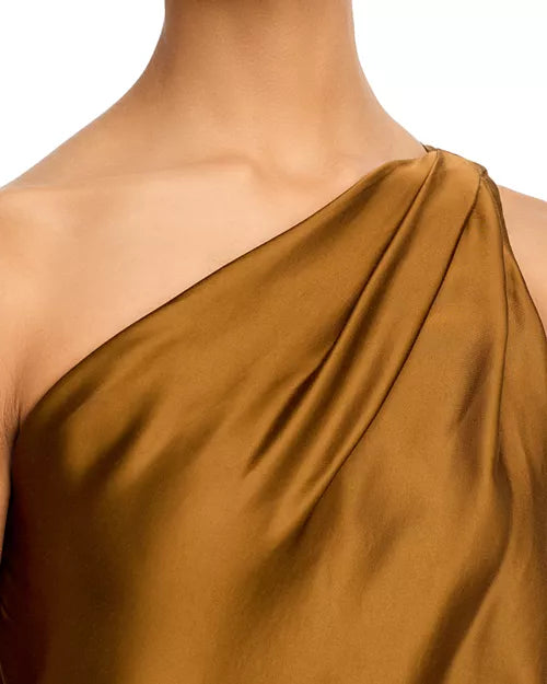 Elegant Aster Gown in Aged Bronze - Perfect for Evening Galas, Weddings & Formal Events