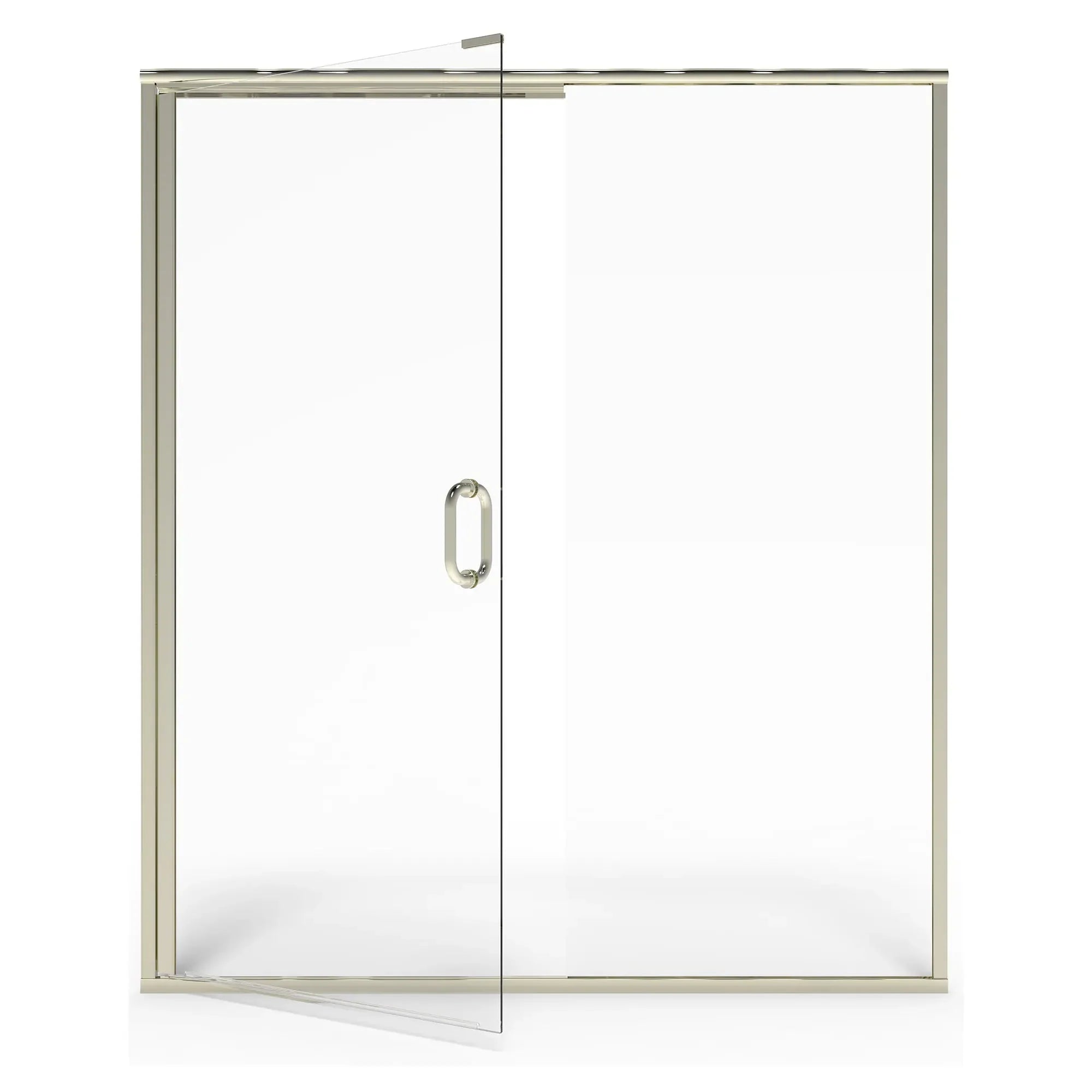 60 x 76 Inch Semi-Frameless Glass Shower Door with Panel - Modern Bathroom Upgrade for Walk-In Showers & Bathtub Enclosures