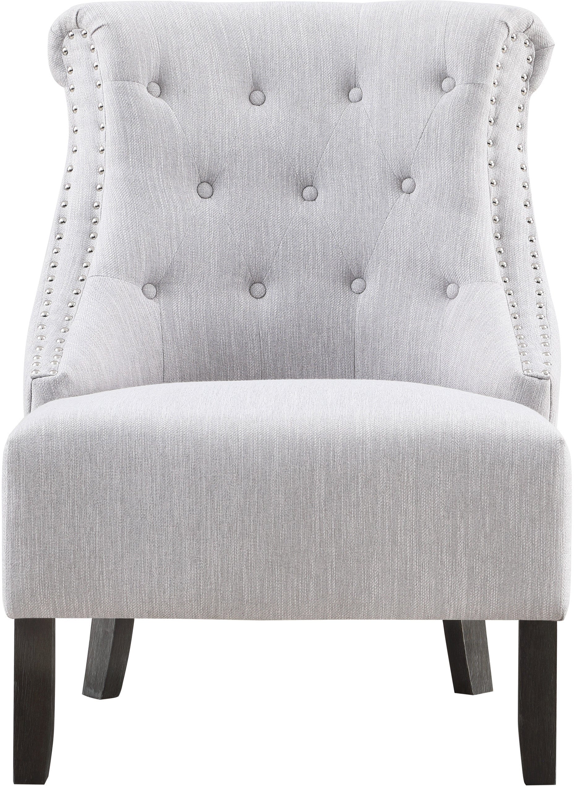 Office Star Evelyn Tufted Chair with Grey Wash Legs - Ergonomic Office Chair for Home & Workspace - Comfortable Desk Chair for Long Hours of Sitting [SB586]