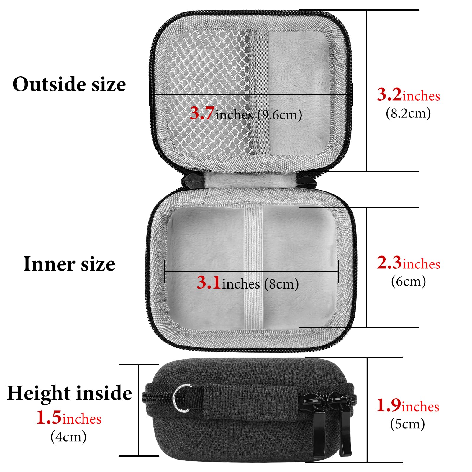 Geekria Shield Hard Shell Travel Case Compatible with Skullcandy DIME EVO/Dime 3/Sesh ANC Active/Jib True 2/Indy/Grind Fuel True Wireless Earbuds - Durable Replacement Carrying Bag for Protection (Grey) | Perfect for Travel, Gym & Daily Commute