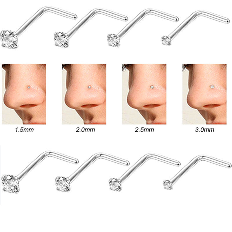 18K Gold Small Nose Stud Piercing Jewelry - Dainty Nose Ring for Women | Perfect for Everyday Wear, Special Occasions & Gifts