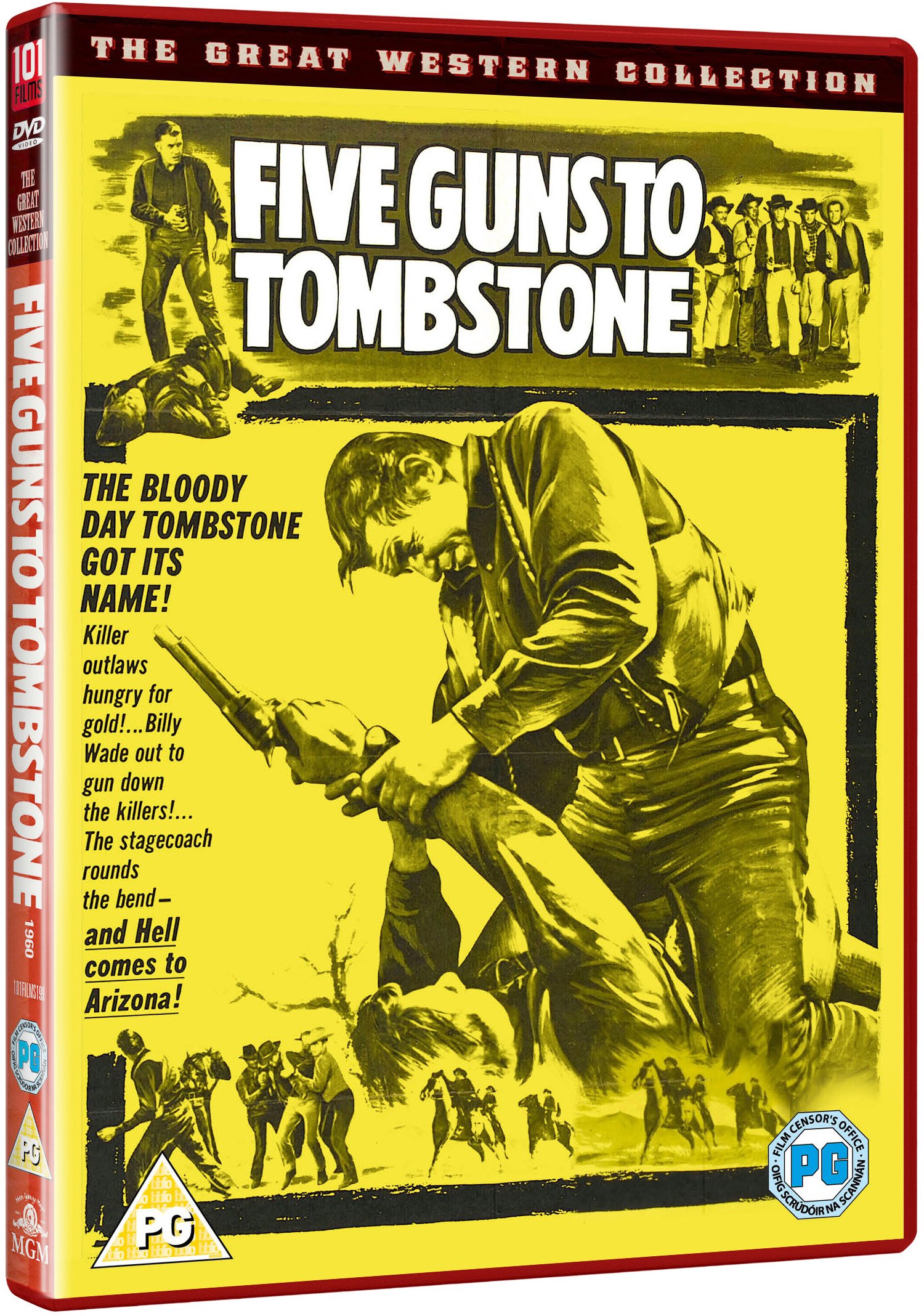 Five Guns to Tombstone [DVD] - Classic Western Movie for Action & Adventure Fans - Perfect for Movie Nights & Western Film Collections