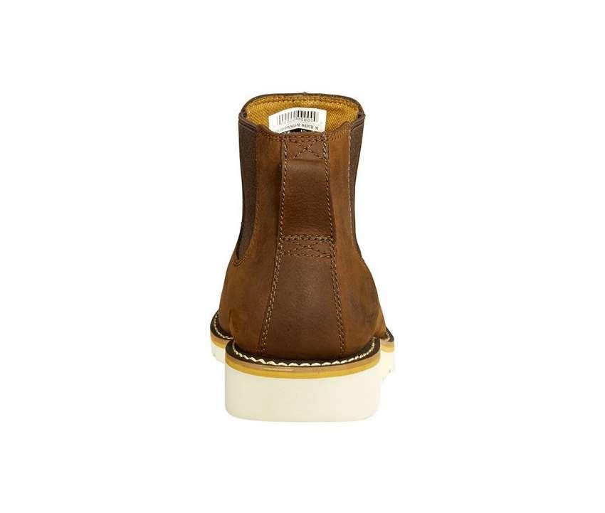 Men's FW5033 Waterproof Wedge Chelsea Work Boots - Slip Resistant & Comfortable for Construction, Hiking & Outdoor Work