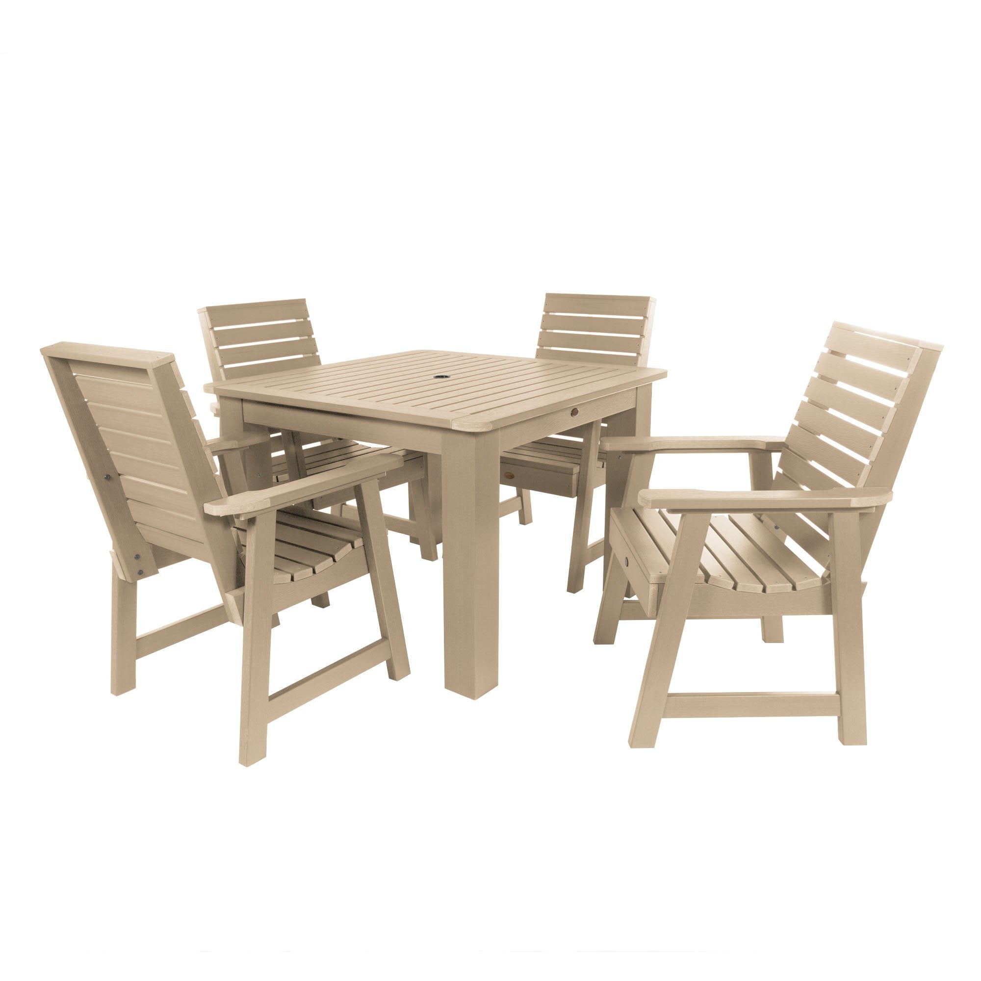 Weatherly 5-Piece Square Outdoor Dining Set 42