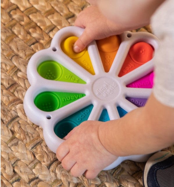 Fat Brain Toys Dimpl Digits - Sensory Learning Toy for Toddlers & Kids - Fun Educational Numbers & Colors - Perfect for Home, Classroom & Travel Play