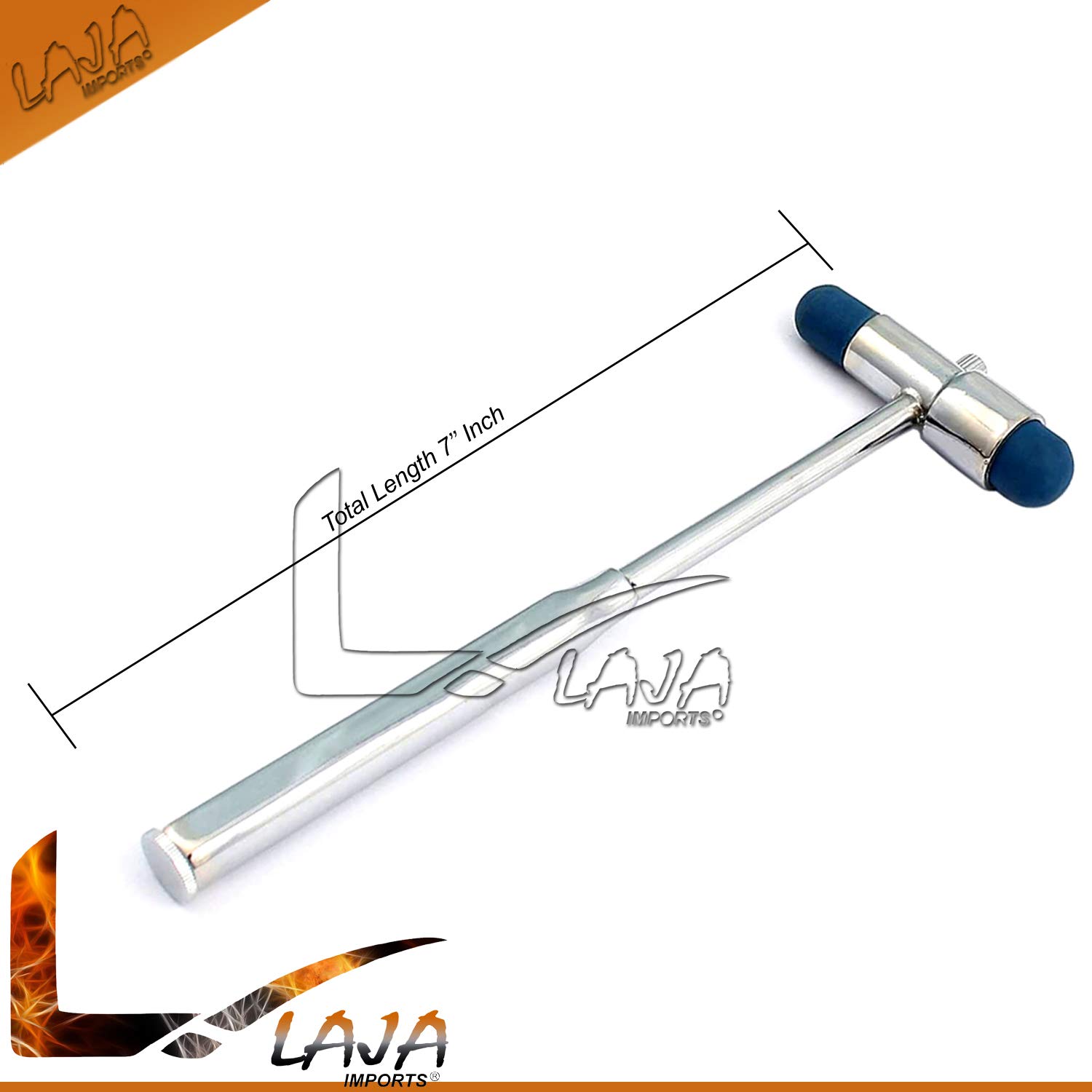 Neurological Reflex Hammer with Needle & Brush - Tromner Reflex Testing Tool for Doctors & Students - Lightweight Blue Medical Instrument for Neurologic Exams - Perfect for Clinics, Hospitals & Medical Training