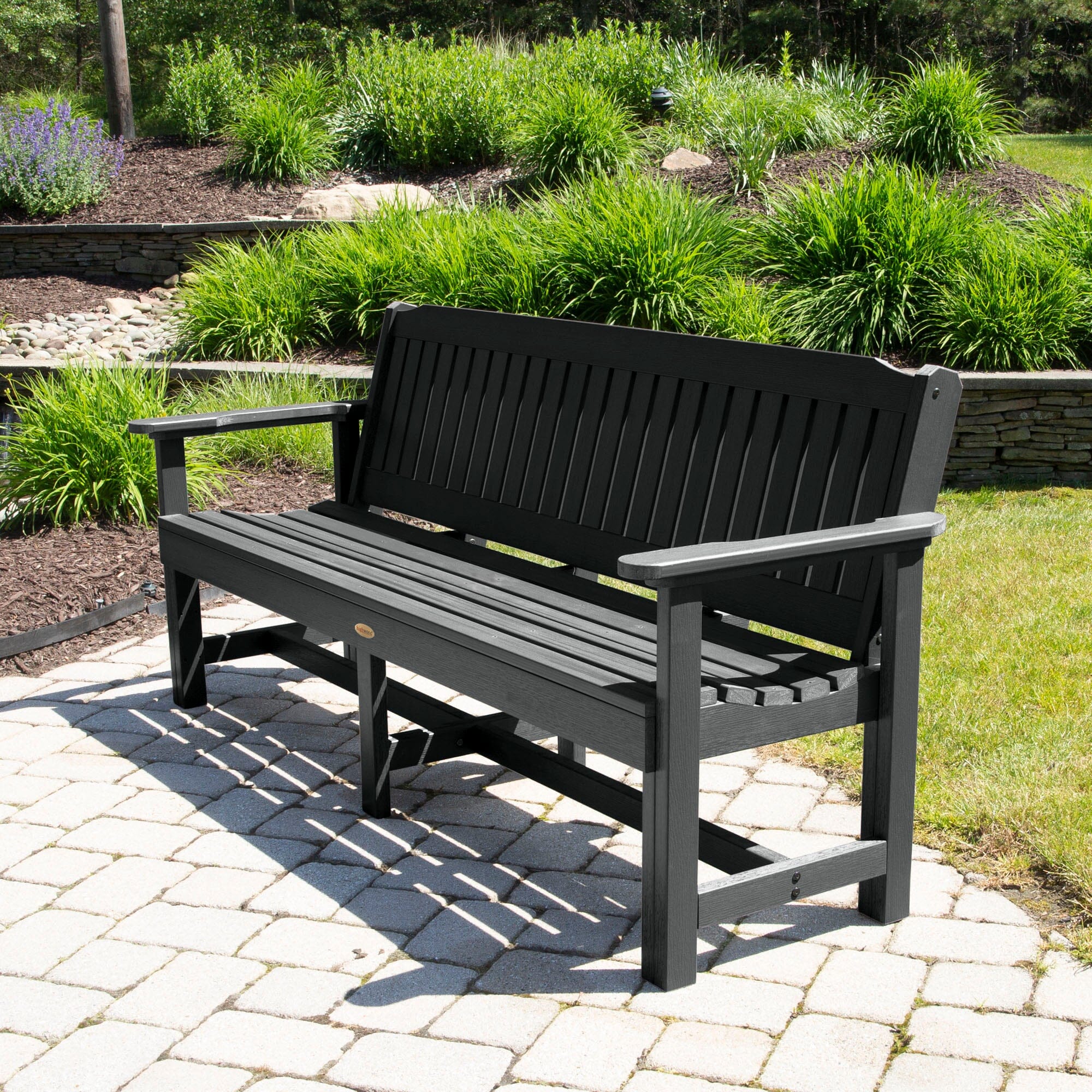 6ft Lehigh Garden Bench - Outdoor Patio Furniture for Backyard, Porch, or Garden Seating - Weather-Resistant & Durable
