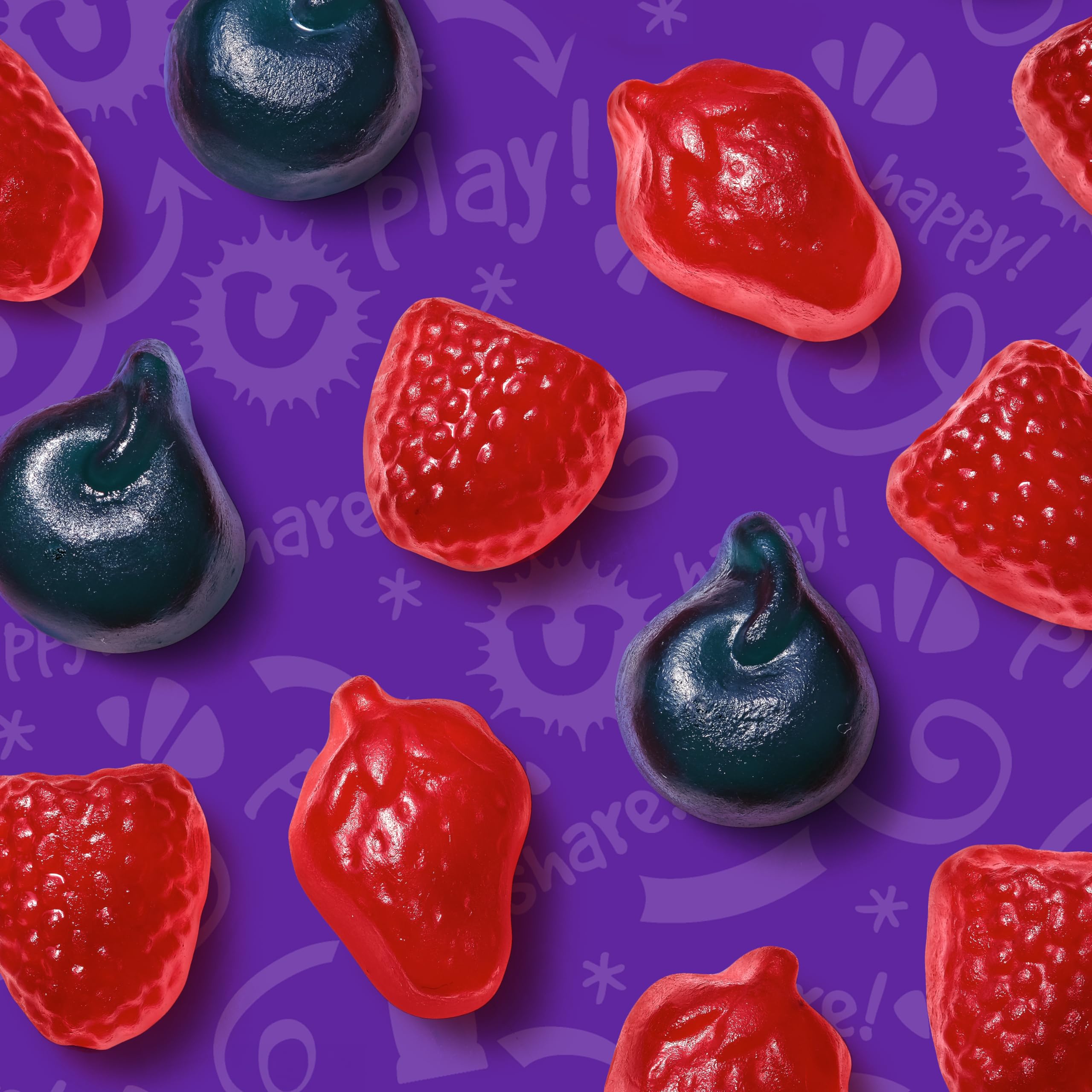 Funables Mixed Berry Fruit Snacks - 0.8oz Pouches (Pack of 10) | Gluten Free Kids Snacks for Lunch Boxes, School, Travel & On-the-Go Healthy Treats