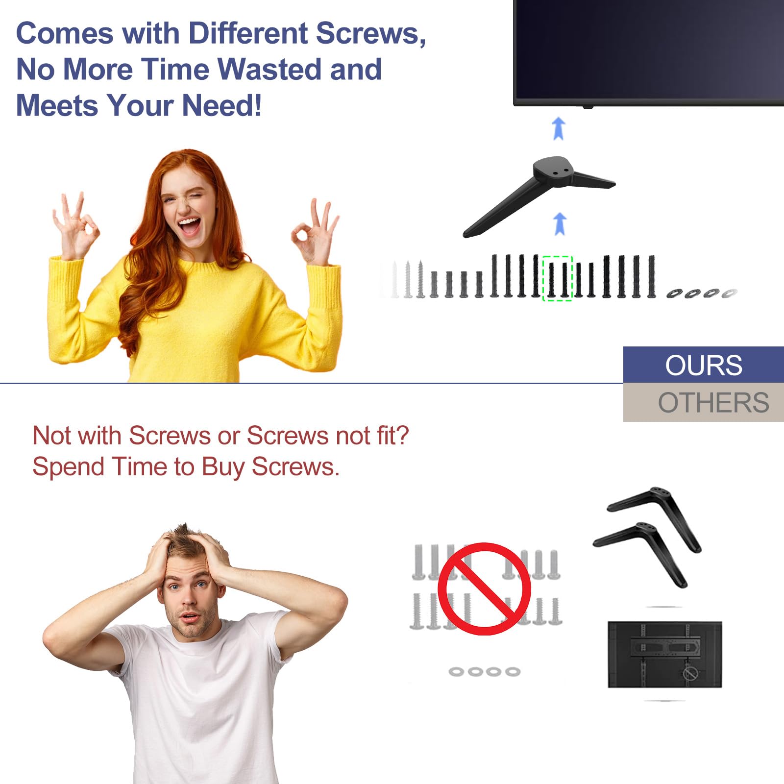 Vizio TV Stand Screws - Compatible with 32