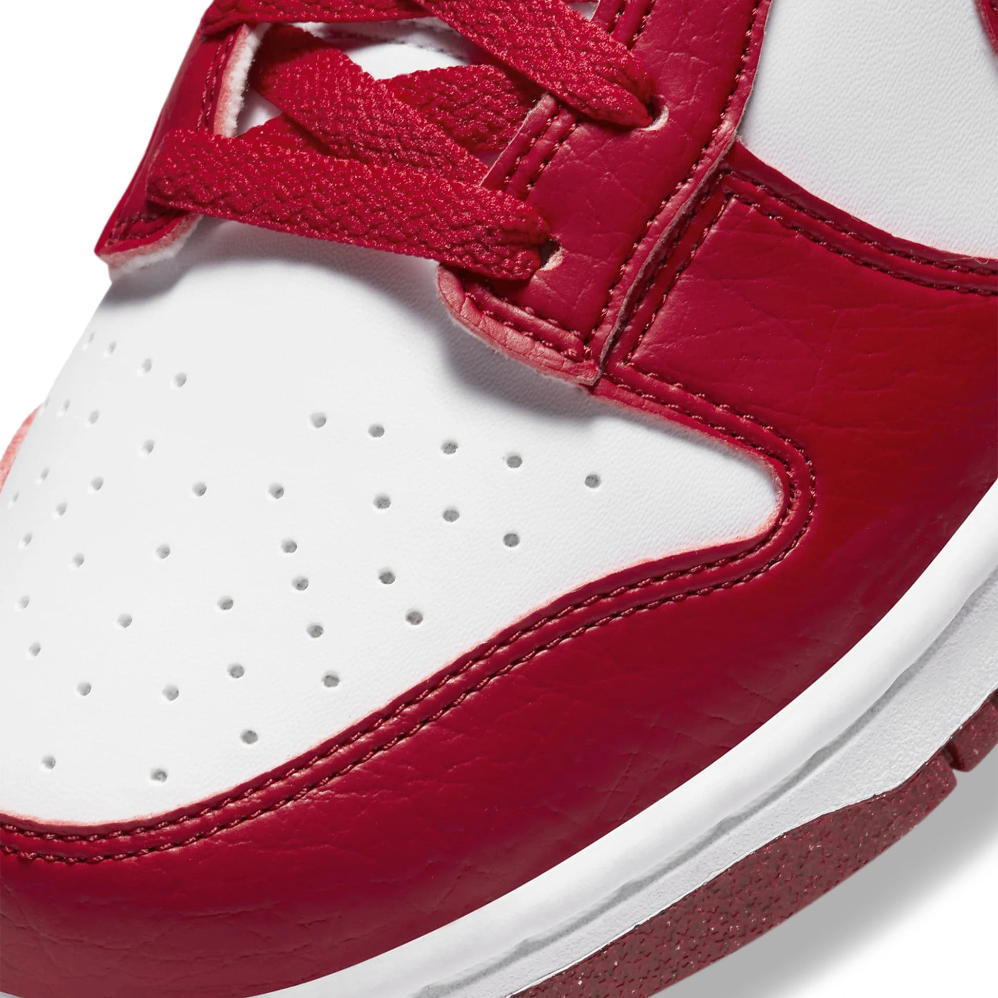 Nike Dunk Low Next Nature Women's Sneakers - White & Gym Red - Eco-Friendly Materials | Perfect for Casual Wear, Gym, and Street Style