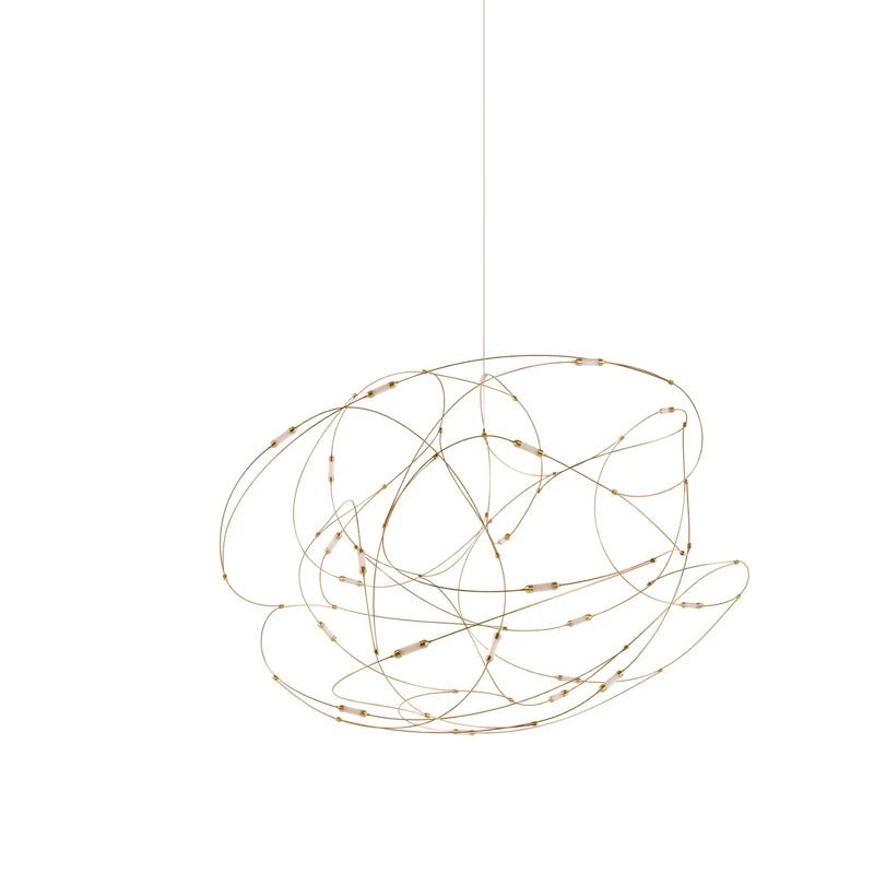 Modern Flock Pendant Light - Elegant Ceiling Hanging Lamp for Dining Room, Kitchen Island & Bedroom Decor - Adjustable Height LED Chandelier Lighting Fixture
