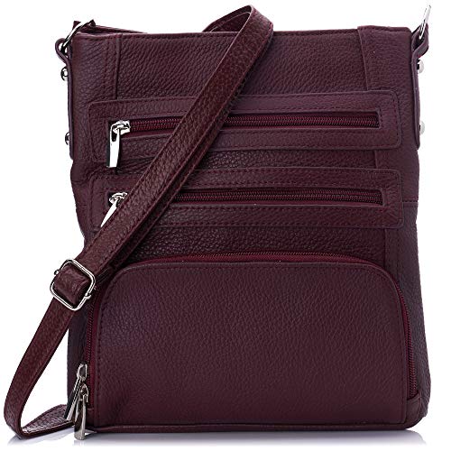 Genuine Leather Crossbody Purse for Women - Stylish & Durable Shoulder Bag for Everyday Use, Travel, and Work