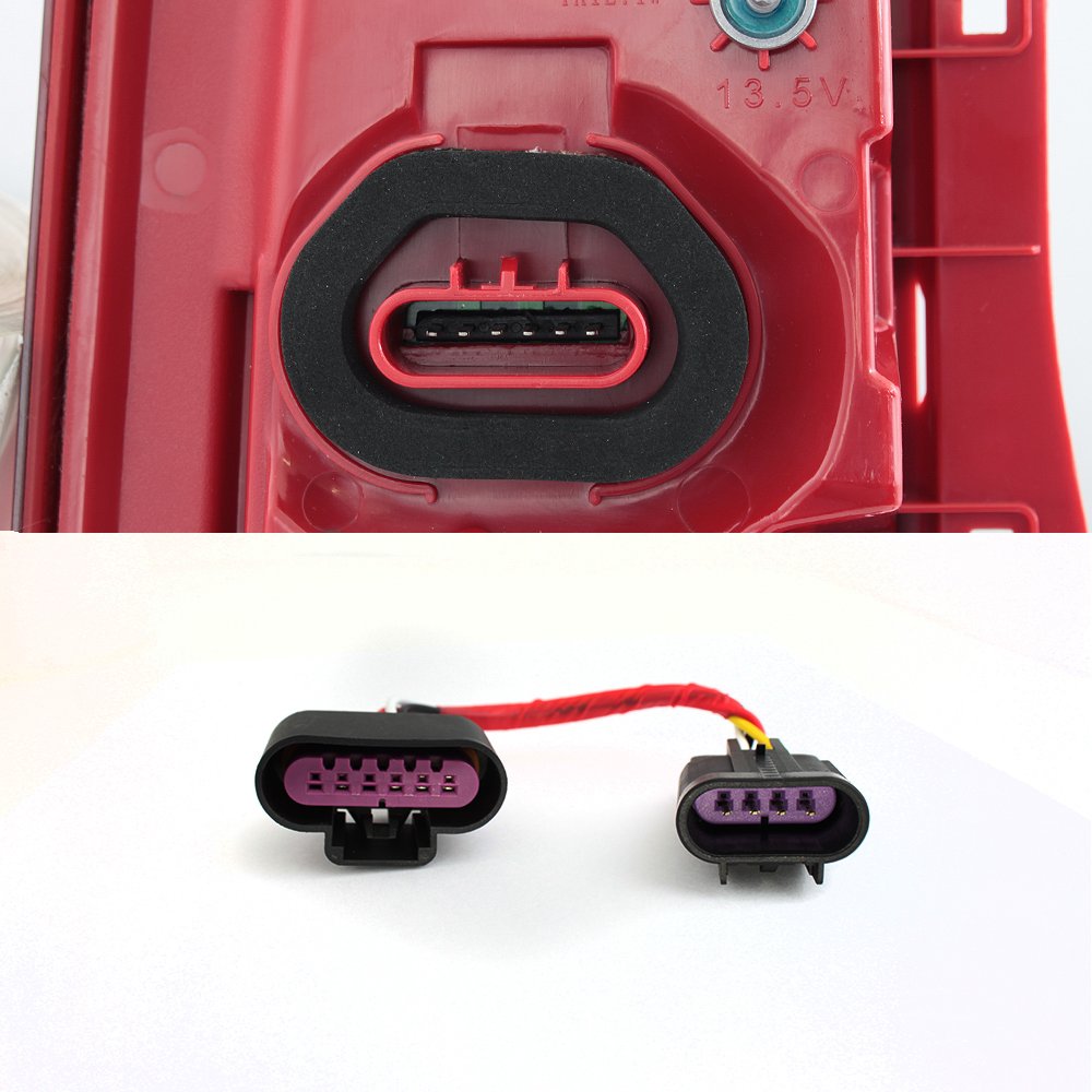 AKKON LED Daytime Running Lights & Tail Lights for 2013-2018 Cadillac ATS - Chrome Housing with Red/Clear Lens - Complete Set | Upgrade Your Car's Style & Visibility