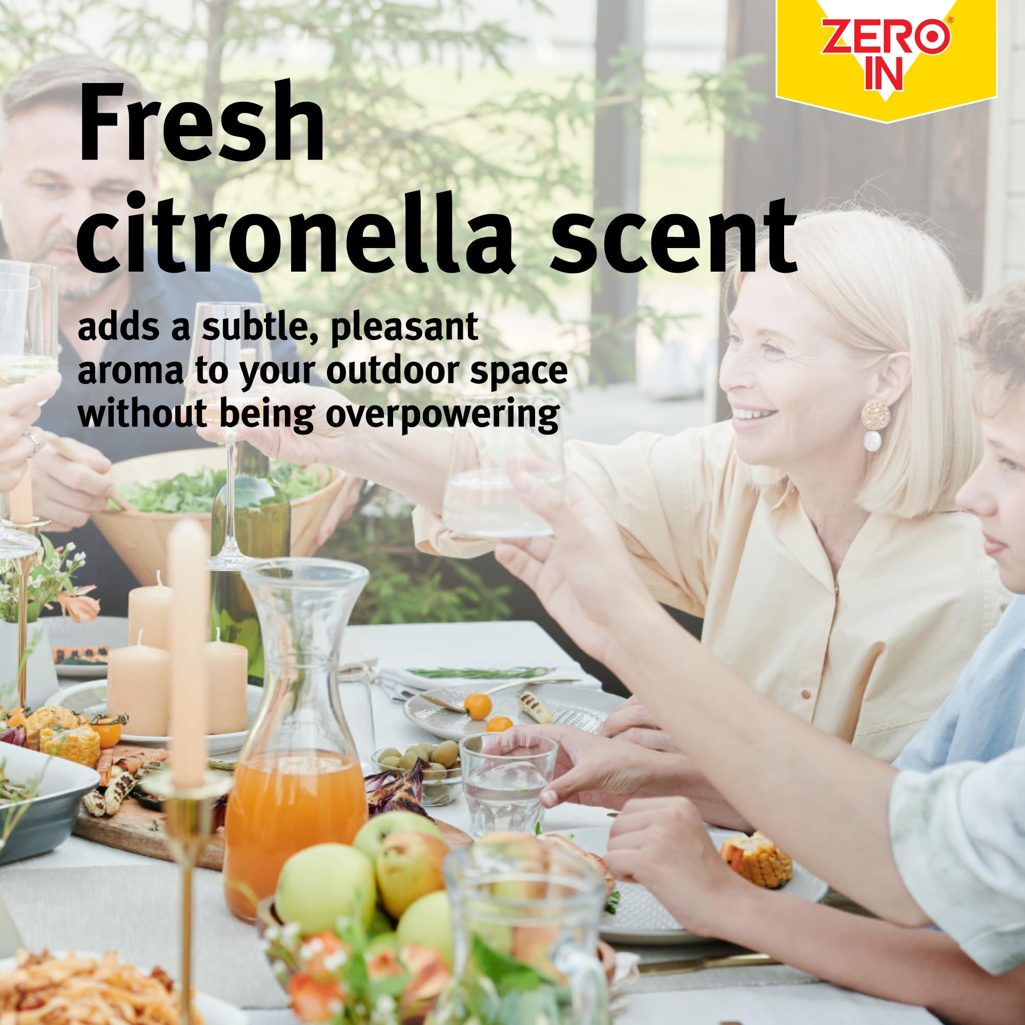 Natural Citronella Pillar Candle - Mosquito Repellent for Home & Outdoor Use - Long-Lasting Insect Protection Candle - Repels Mosquitoes & Biting Bugs - Perfect for Patio, Garden, Camping & Backyard Gatherings