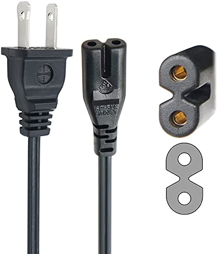 JVC RC-ST3 Power Cord Replacement - AC Outlet Cable Plug for RC-ST3SL RC-ST3SLEB Boom Box & Portable CD Player - Perfect for Home, Office, and Outdoor Music Playback