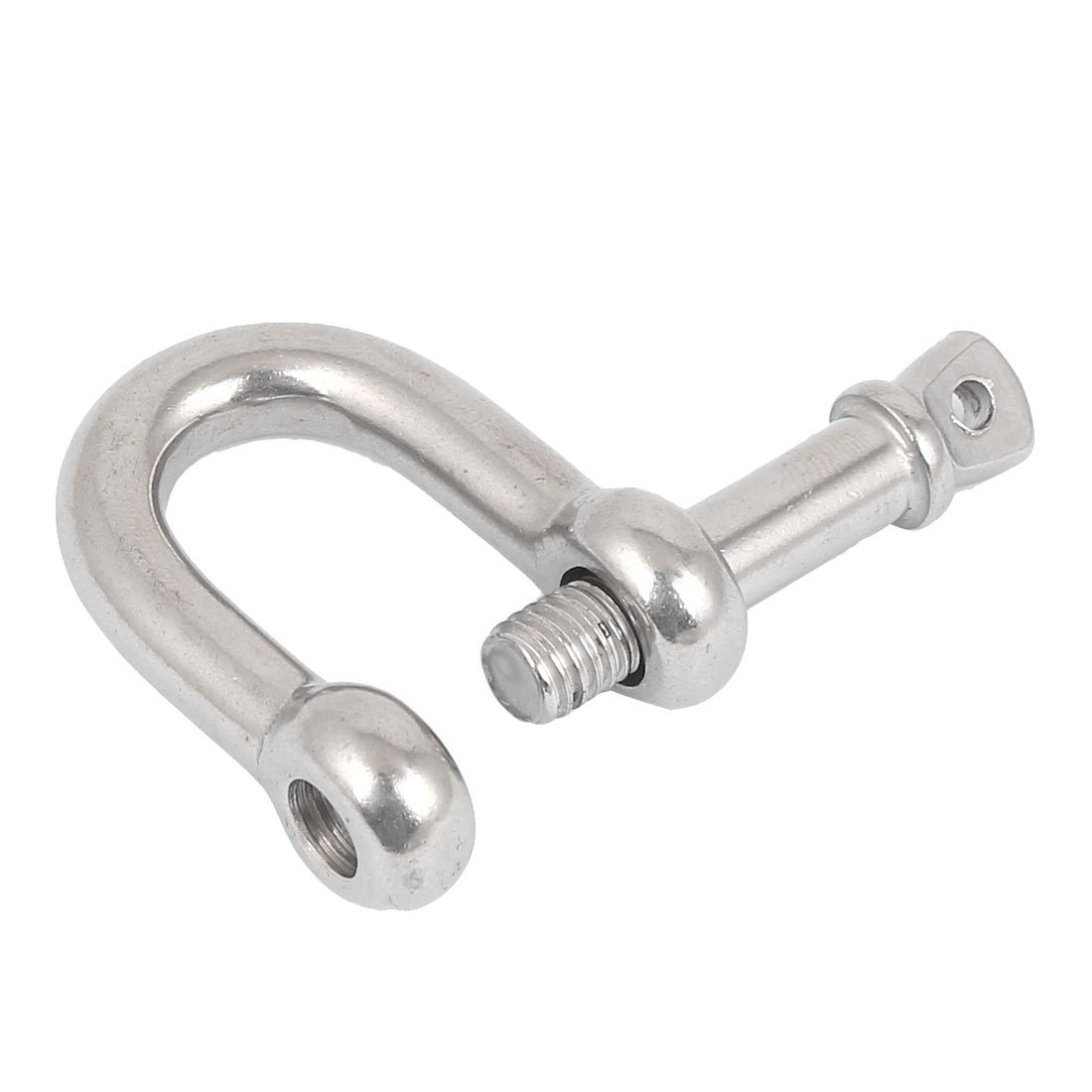 5mm Male Thread Wire Rope Clips - 10PCS Heavy Duty Bow D Design Rope Fasteners & Shackles for Marine, Construction, and DIY Projects