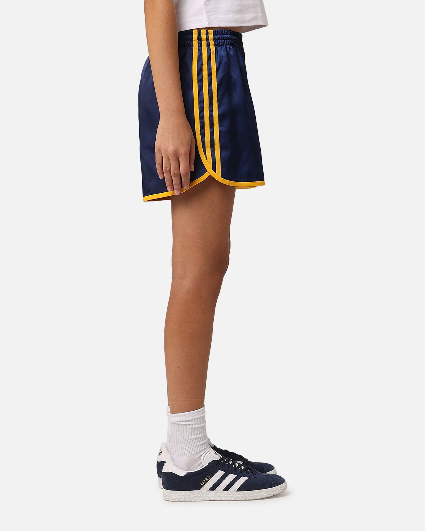 Adidas Women's Sprinter Running Shorts - Dark Blue Athletic Shorts for Workouts, Jogging & Gym Training