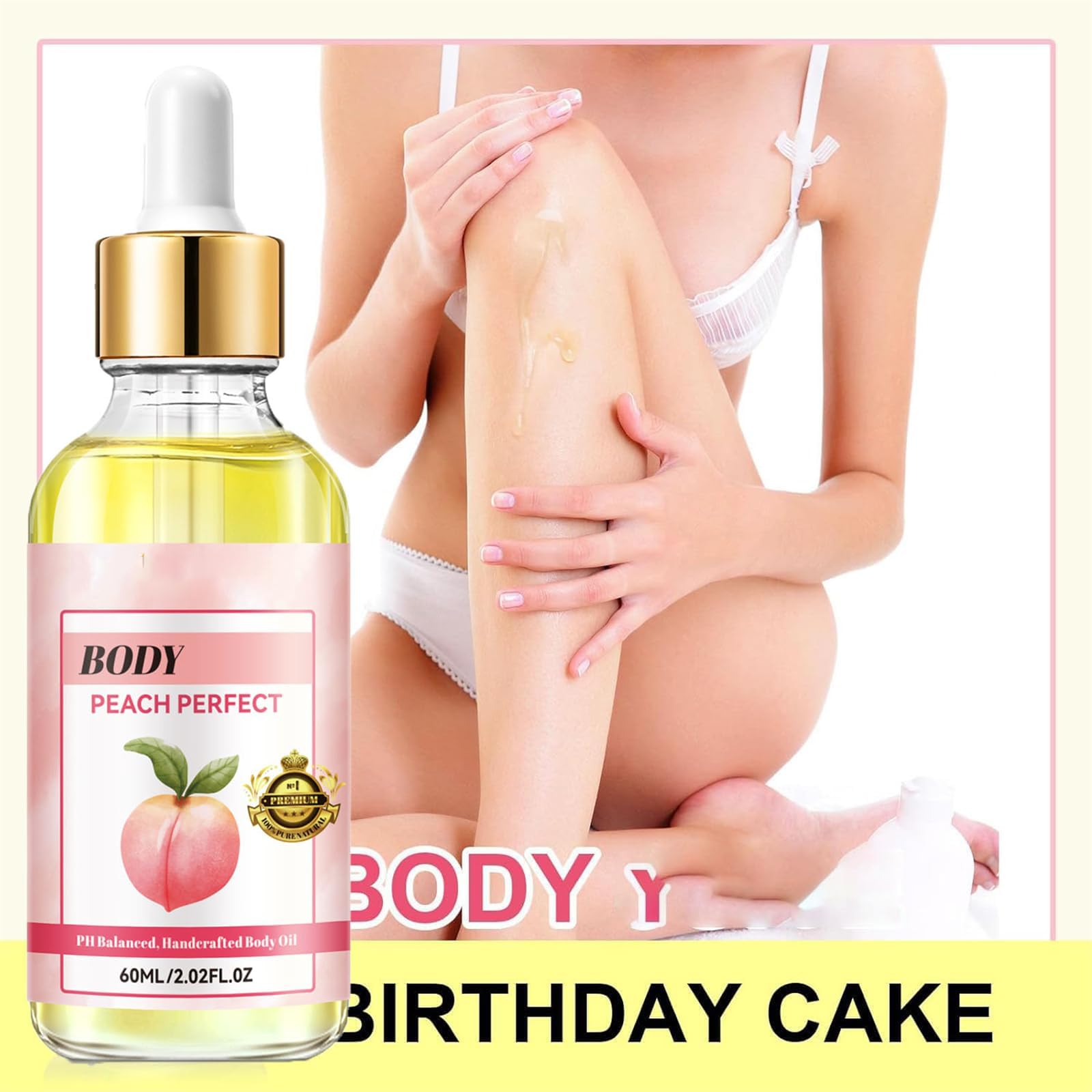 Organic Coconut Cream Pie Body Oil for Massage & Skin Care | Hydrating Essential Oil with Vanilla Scent | Plant-Based Moisturizer for Dry Skin | Perfect for Spa Nights & Relaxation Therapy