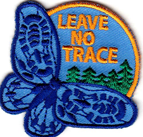 Leave No Trace Iron On Patch for Hiking, Scouts, Camping - Durable Embroidered Badge for Boys & Girls - Perfect for Outdoor Adventures, Backpacks & Uniforms