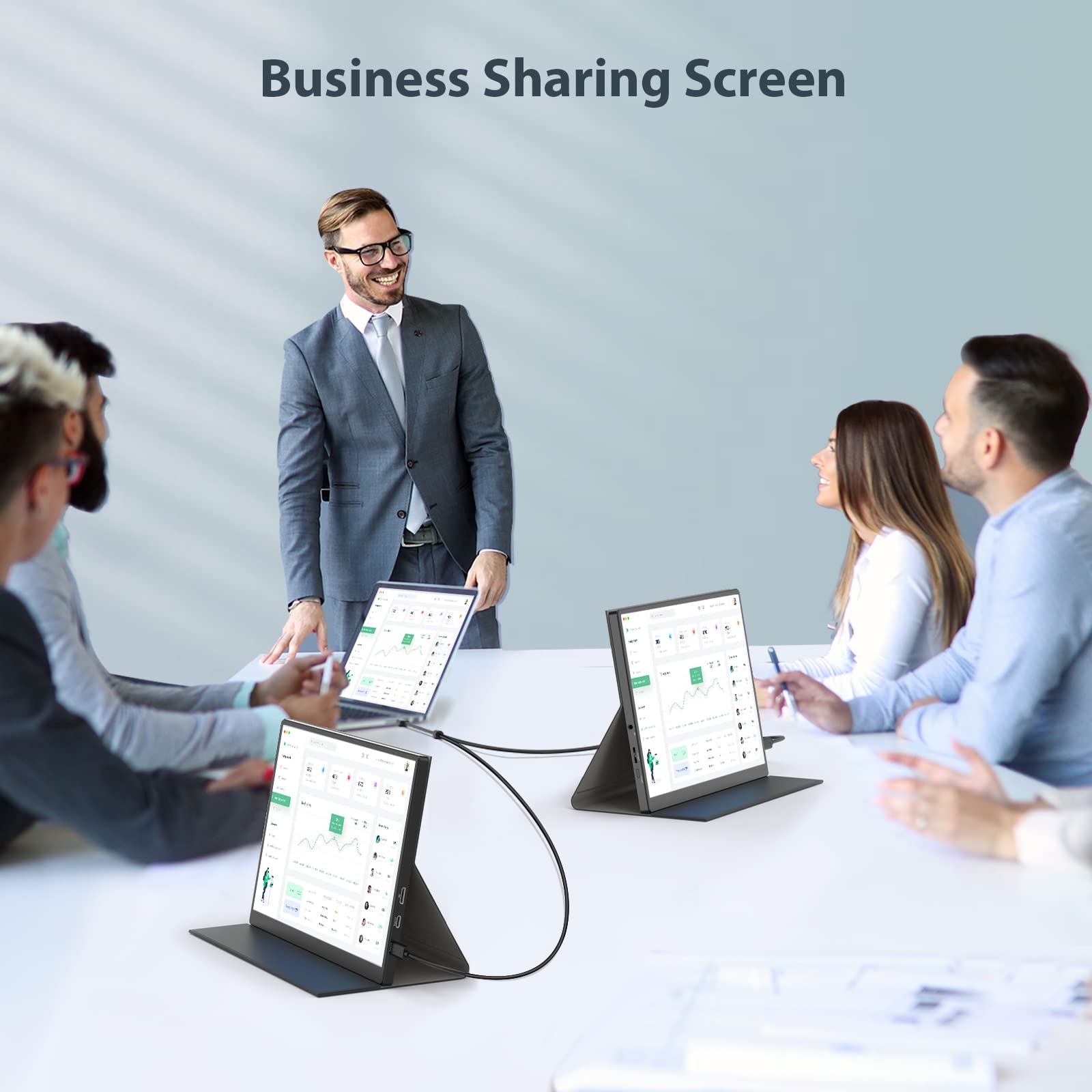 Eyoyo 10.5 Inch Portable Monitor - 1920x1280 HDR IPS Display with 100% sRGB - USB-C External Second Screen for Laptop, PC, PS4, Xbox & Mobile Devices | Perfect for Work, Gaming & Travel