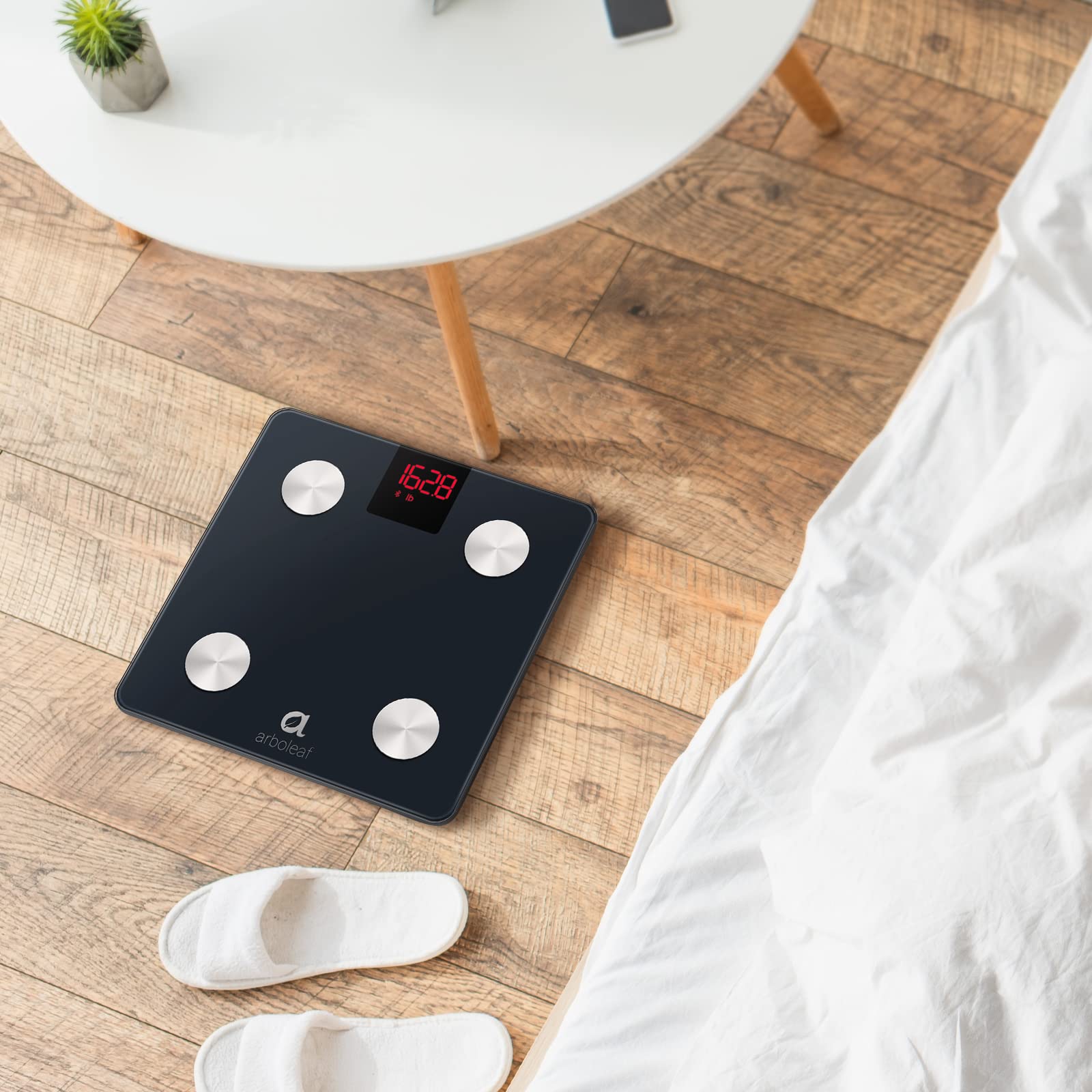 Arboleaf Digital Smart Bathroom Scale with Bluetooth - Body Weight & Fat Scale, 14 Body Composition Analyzer, Sync with Fitness Apps, FSA/HSA Eligible - Perfect for Home Gym, Weight Loss Tracking & Health Monitoring