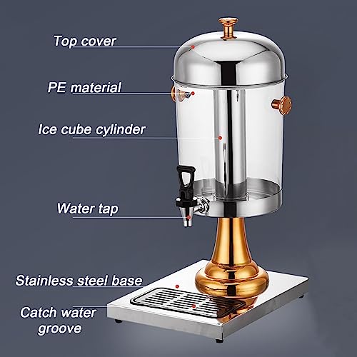 24L Commercial Cold Beverage Dispenser with Dual Juice Spouts - Heavy Duty 3-Head Drink Dispenser for Bars, Hotels, Parties & Events - Perfect for Lemonade, Iced Tea & Party Drinks