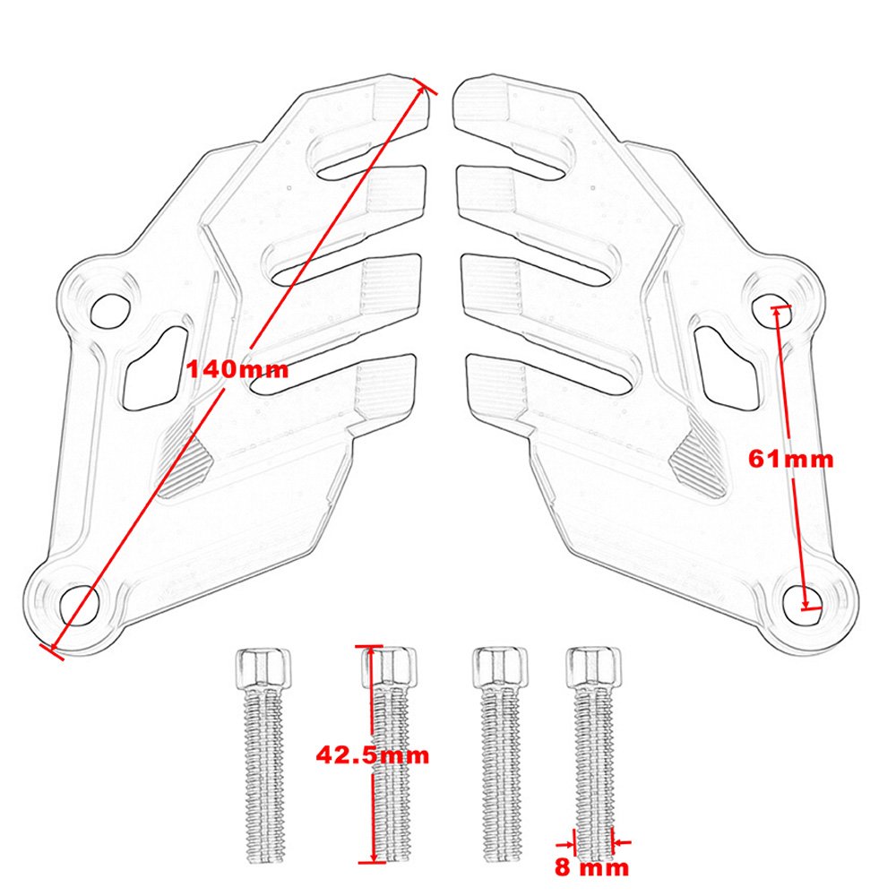 Kawasaki Z900 2017-2018 Motorcycle CNC Aluminum Front Brake Disc Caliper Guard Cover - Durable Protection for Street & Track Riding