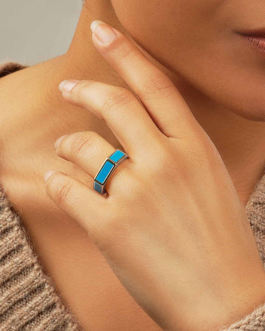 Alani Gemstone Stacking Ring Set - Elegant Adjustable Stackable Rings for Women - Perfect for Layering, Gift Giving & Everyday Wear