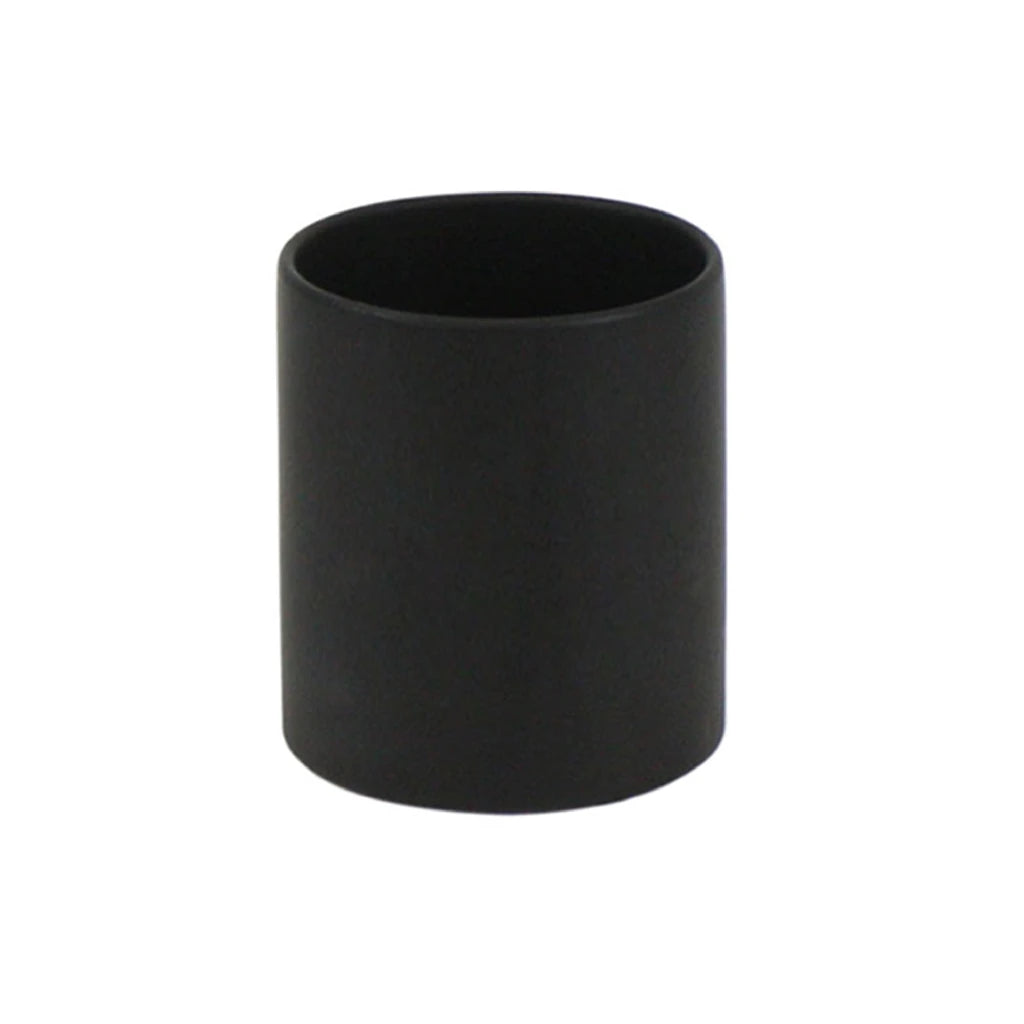 Elegant Black Cylinder Flower Vase for Home Decor - Modern Minimalist Glass Vase for Fresh Flowers, Centerpieces & Wedding Decorations