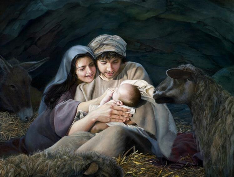 Silent Night by Liz Lemon Swindle - Religious Christmas Art Print - Perfect for Holiday Home Decor & Church Displays