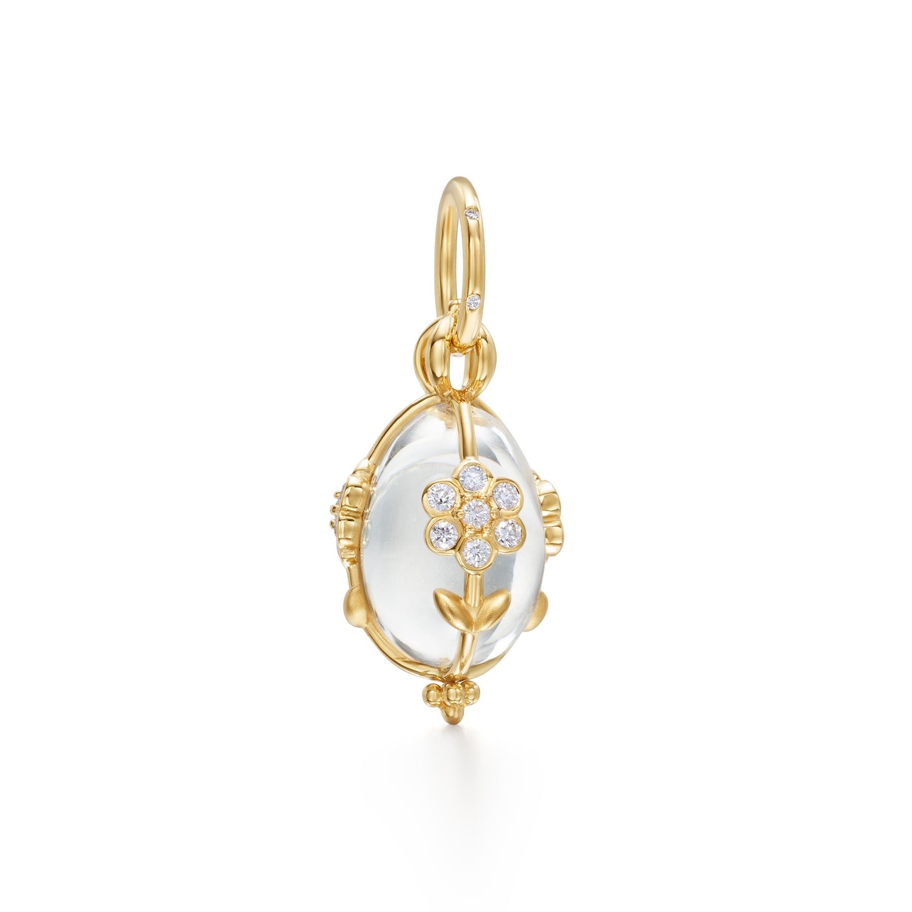 Temple St. Clair Small Diamond Fiori Amulet Necklace - 14K Gold Pendant with Genuine Diamonds | Elegant Jewelry Gift for Women, Perfect for Weddings, Anniversaries & Special Occasions
