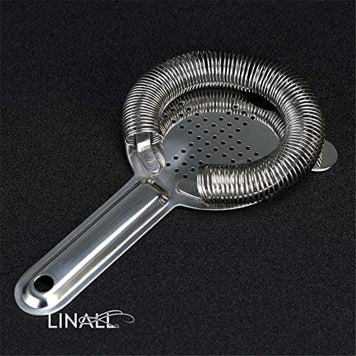 Premium Stainless Steel Cocktail Strainer - Professional Bar Strainer for Bartenders, Cocktail Shaker, Mixer & Drink Filter - Ideal for Home Bars, Cocktail Parties & Mixology (CTSN0001, Silver)