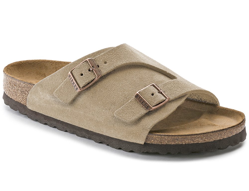 Birkenstock Men's Zurich Comfortable Leather Sandals - Casual & Outdoor Walking Shoes for Men - Perfect for Beach, Travel, and Summer Wear