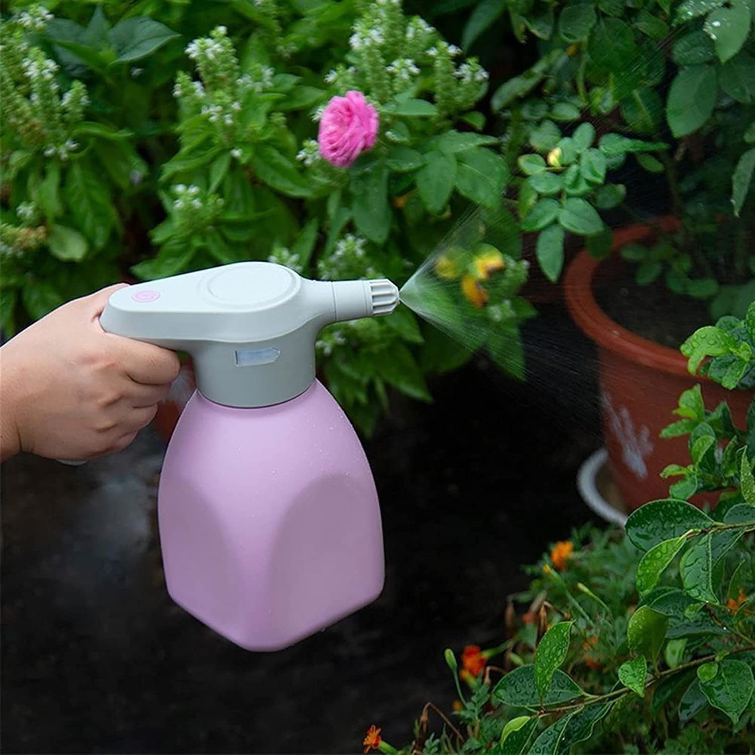 **Automatic Electric Watering Can for Indoor Plants - 1L Garden Spray Bottle with Adjustable Nozzle, Perfect for Flowers, Bonsai & Houseplants | Ideal for Home, Office & Greenhouses**