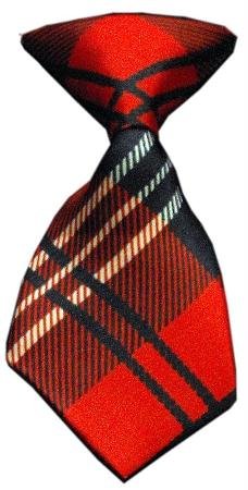 Stylish Plaid Red Dog Neck Tie - Perfect for Pet Weddings, Parties & Photo Shoots | Unconditional Love Pet Accessories