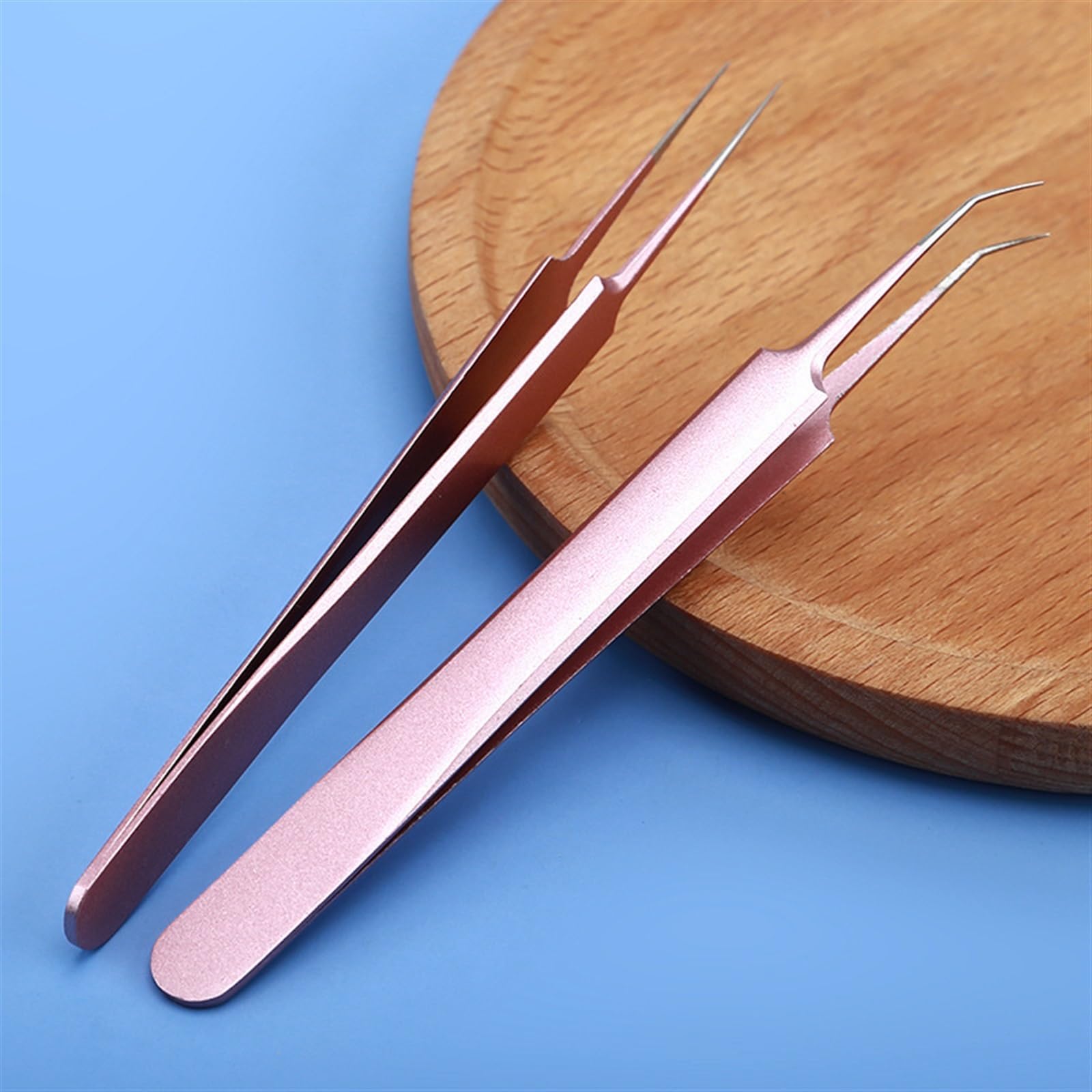 High-Precision Pink Eyelash Extension Tweezers - Professional Hair Removal Tweezers for Lash Artists & DIY Beauty - Perfect for Salon, Home Use & Travel