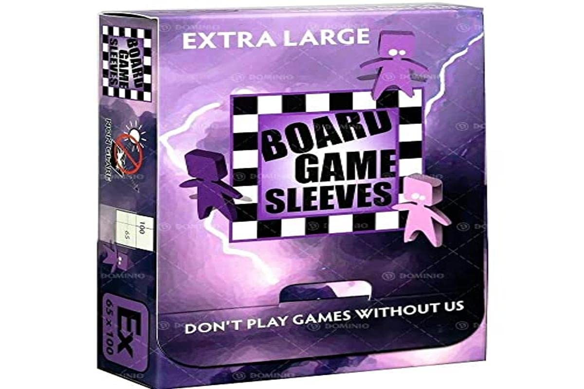 Arcane Tinman ART10427 Board Game Sleeves - XL 65x100mm Clear Non-Glare Card Protectors for MTG, Pokemon & Trading Cards | Perfect for Game Nights & Card Collection Protection