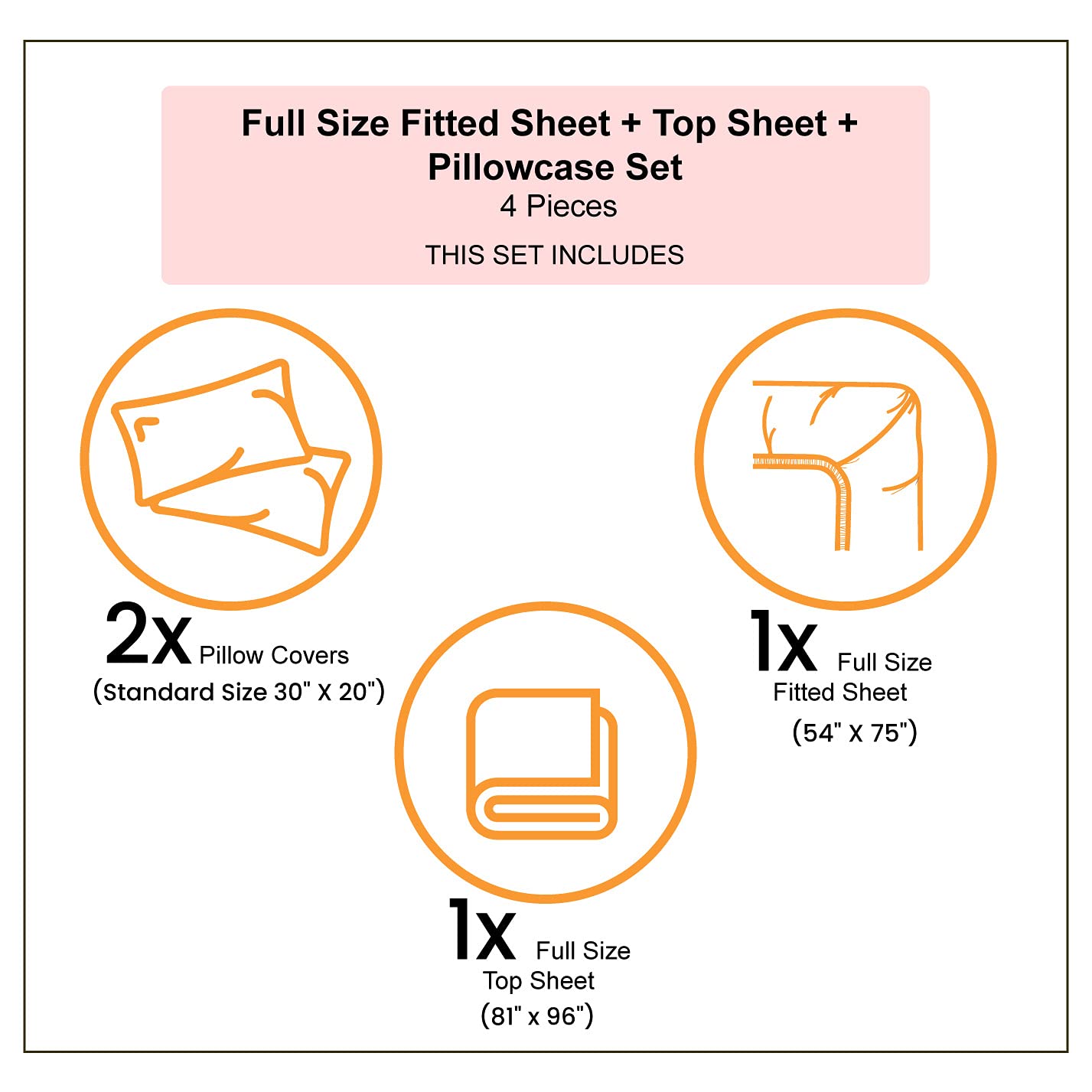 Ambesonne King Size 4-Piece Sheet Set - Royal Crown & Gem Imperial Print, Fitted & Flat Sheets with Pillowcases, Marigold Orange - Luxury Bedding for Master Bedroom, Guest Room & Royal-Themed Decor