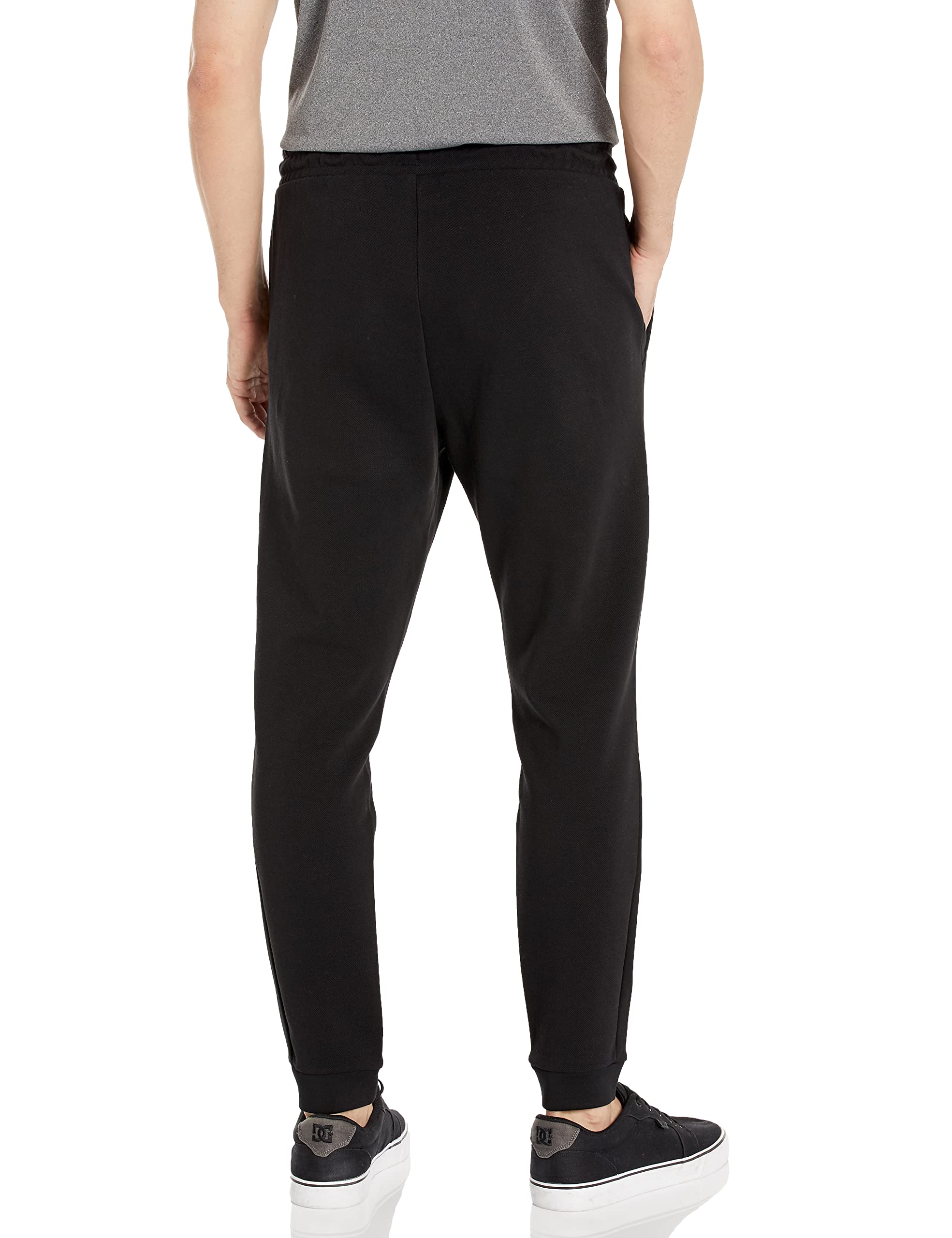 BOSS Men's Curved Logo Regular Fit Cuffed Sweatpants - Comfortable Casual Joggers for Lounge, Gym & Streetwear Fashion