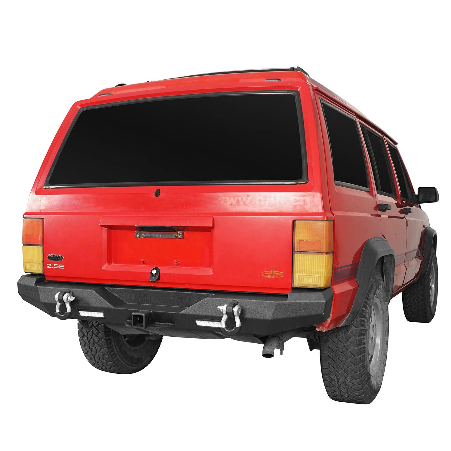 Hooke Road Heavy Duty Rear Bumper with 2×18W LED Lights & 2