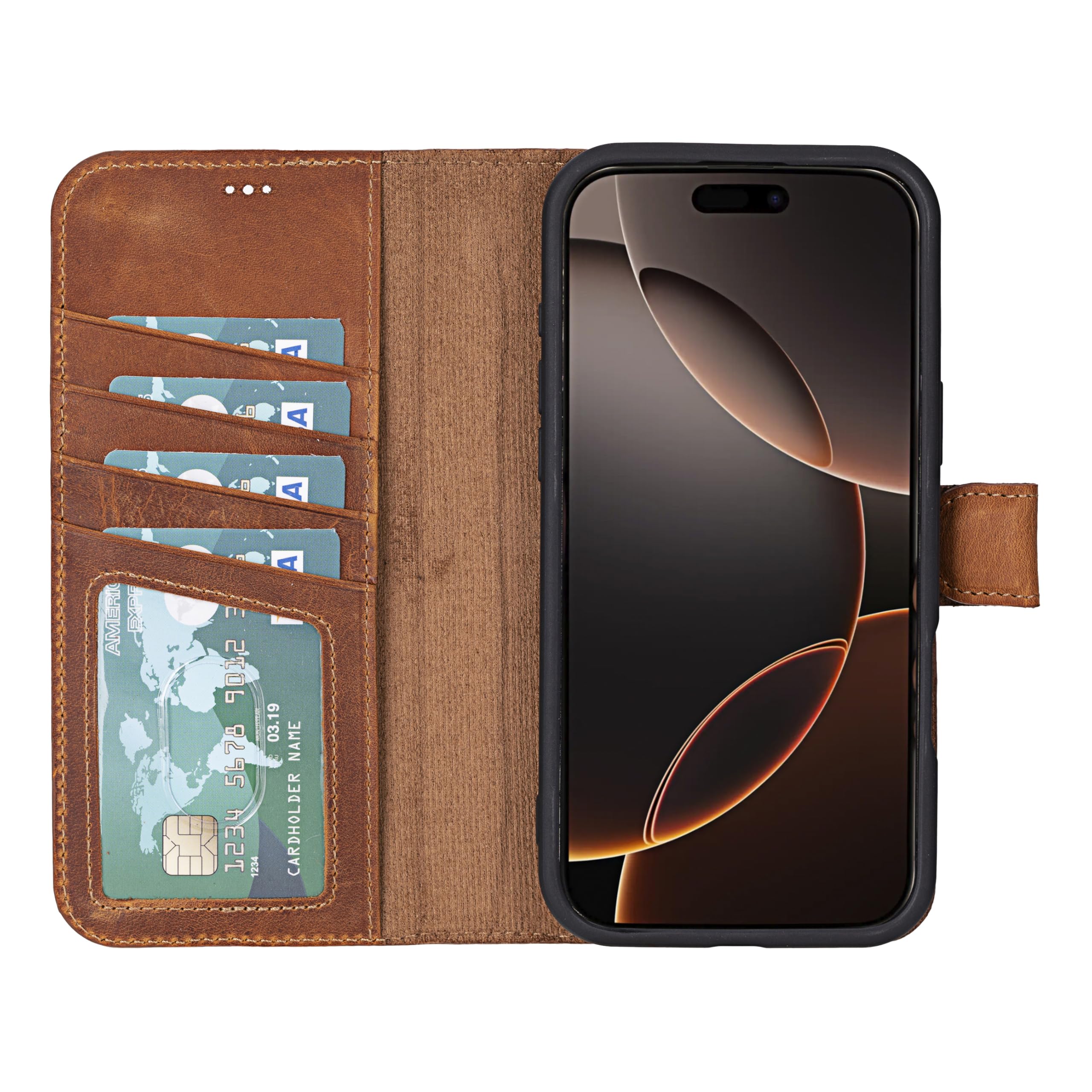 VENOULT Detachable Wallet Case for iPhone 16 Pro 6.3