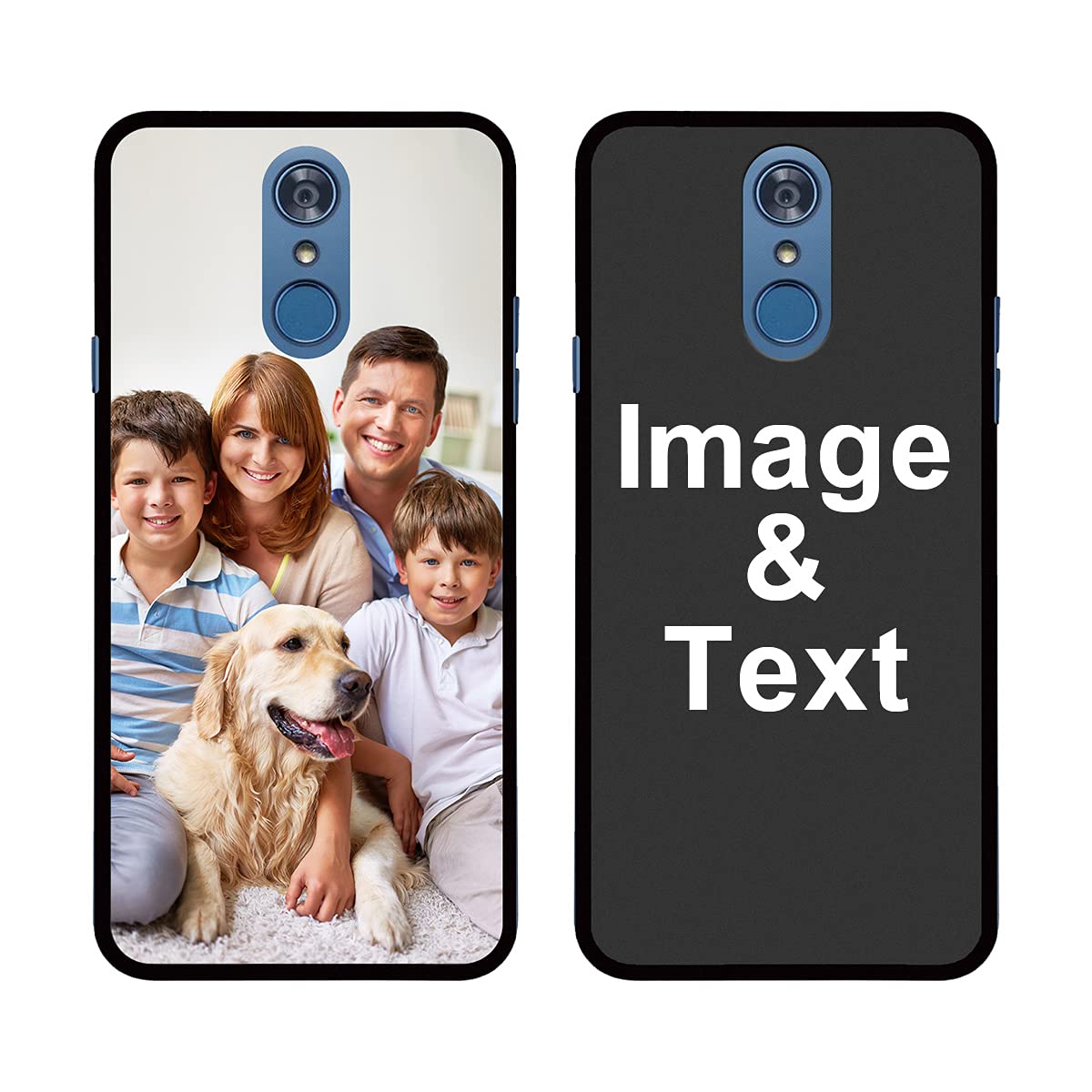 Customized Photo Case for LG K40 - Personalized Picture Phone Cover, Shockproof Silicone Case with Soft Candy Design - Perfect Christmas, Birthday & Thanksgiving Gift (Black) - Ideal for Everyday Protection, Travel & Special Occasions