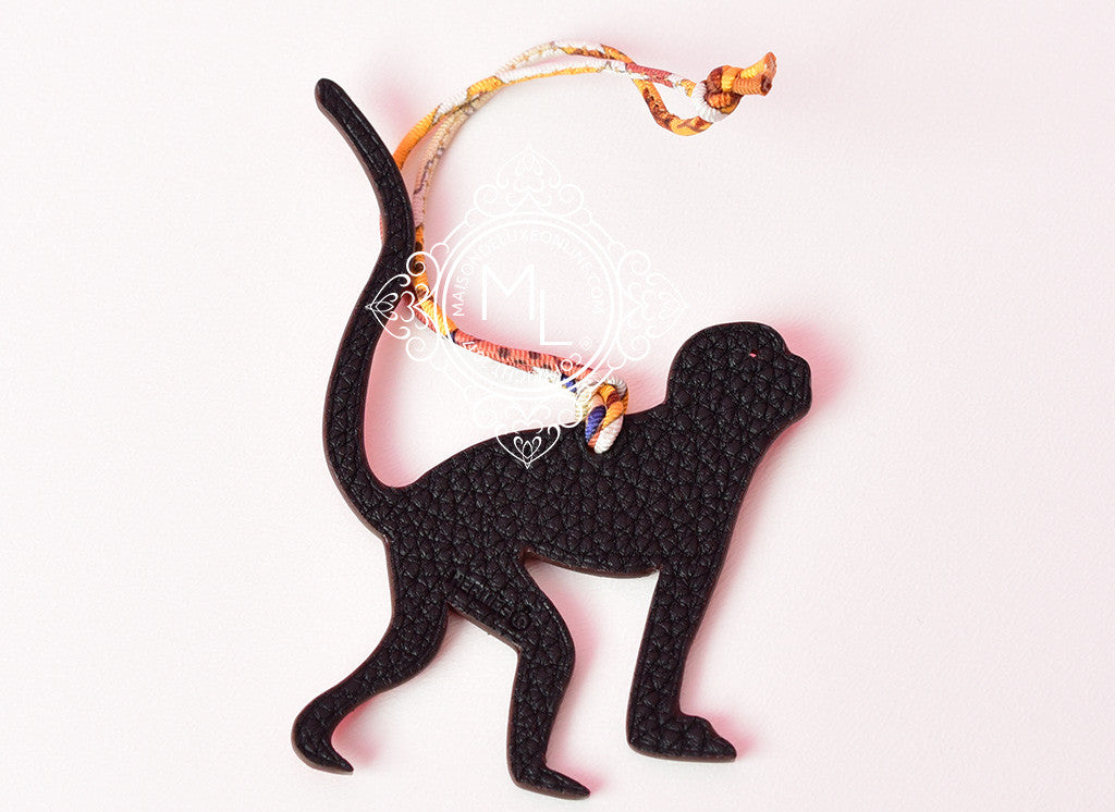 Hermes Petit H Monkey Bag Charm & Keychain GM - Luxury Leather Accessory for Handbags, Keys & Gifts | Perfect for Everyday Use & Fashion Statement