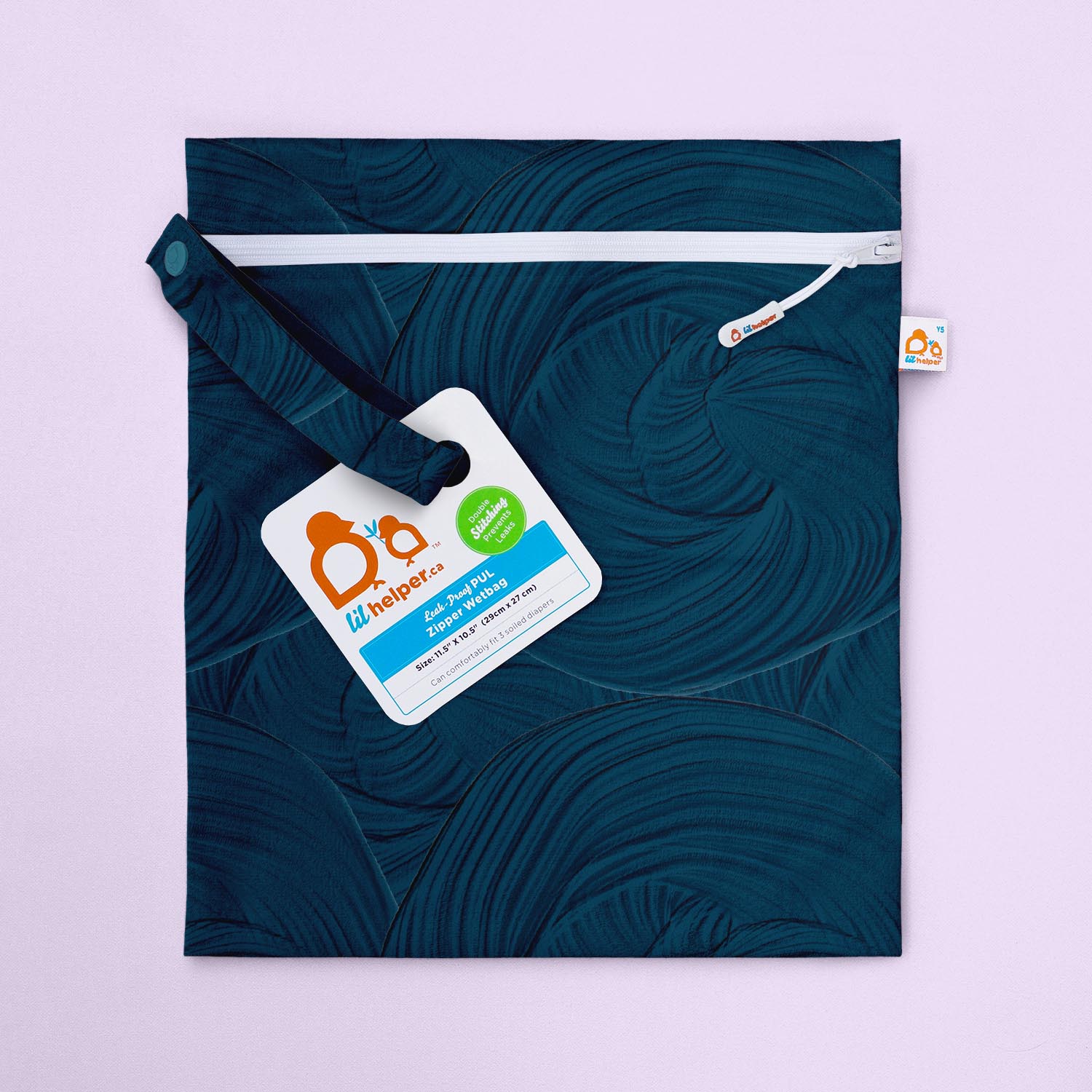 Zippa Waterproof Zipper Wet Bag for Swimsuits, Baby Clothes & Gym Gear - Reusable Travel Pouch for Pool, Beach & Sports Accessories