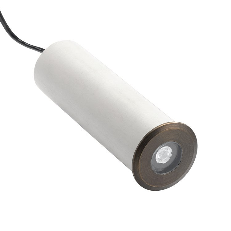 12V MR8 Recessed Ground Light with Basic Trim - Outdoor Landscape Lighting for Gardens, Pathways & Driveways