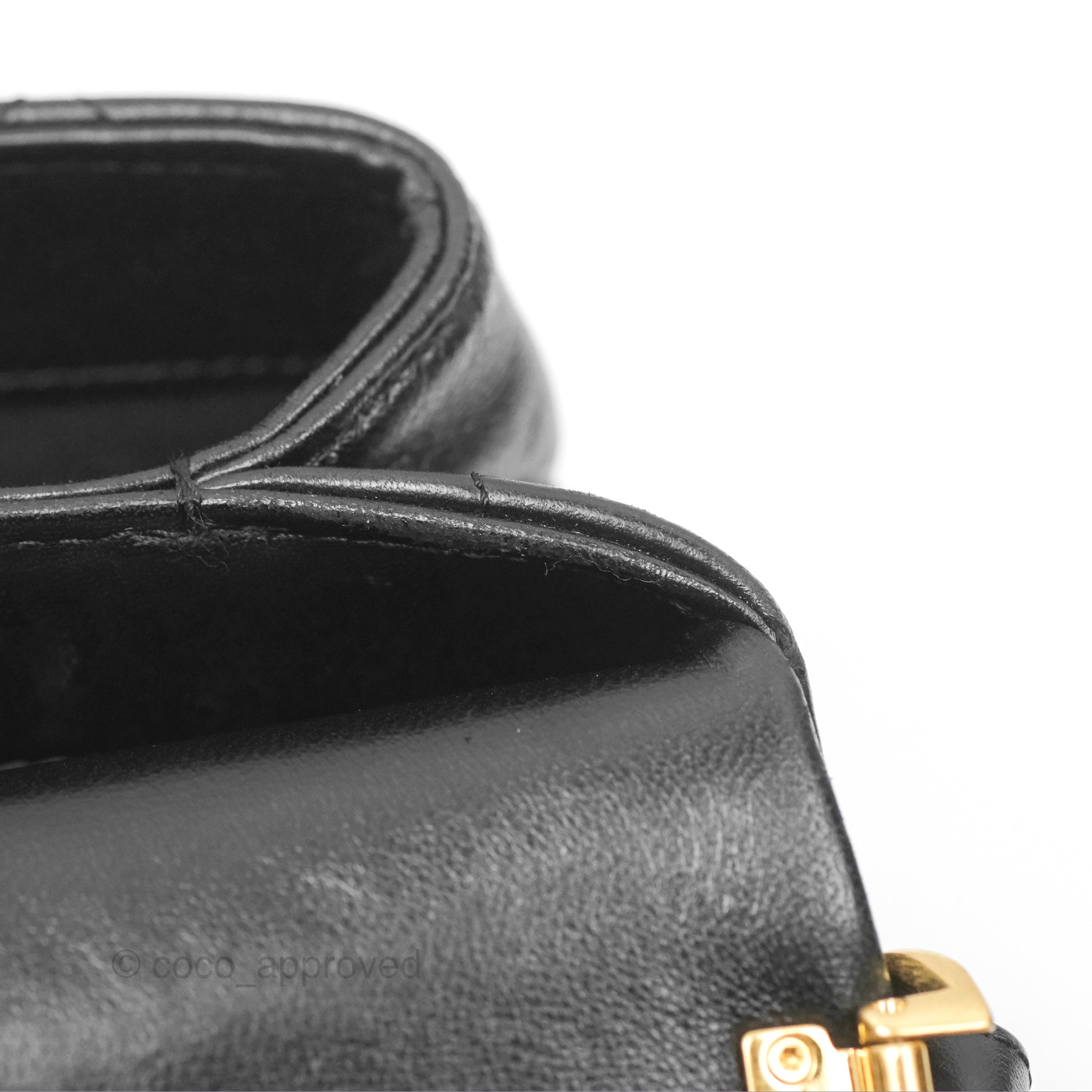 Chanel Classic Flap Bag with Chain Handle - Black Goatskin Leather & Gold Hardware | Luxury Shoulder Bag for Women, Perfect for Evening Events & Date Nights