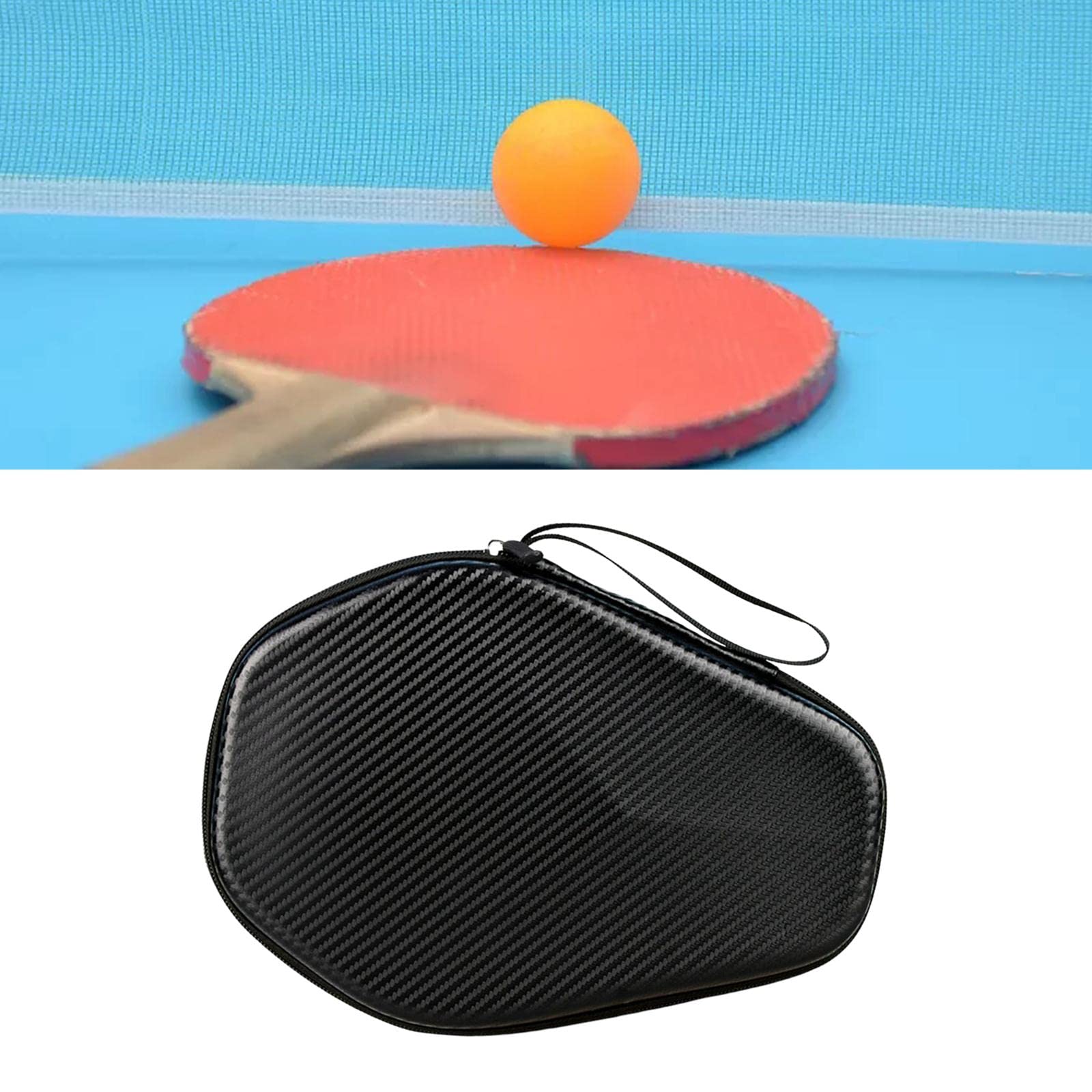 DYNWAVE Ping Pong Racket Case - Hard Shell Protective Cover for Table Tennis Paddles, Portable Storage Bag for Pingpong Equipment | Perfect for Training, Matches & Travel