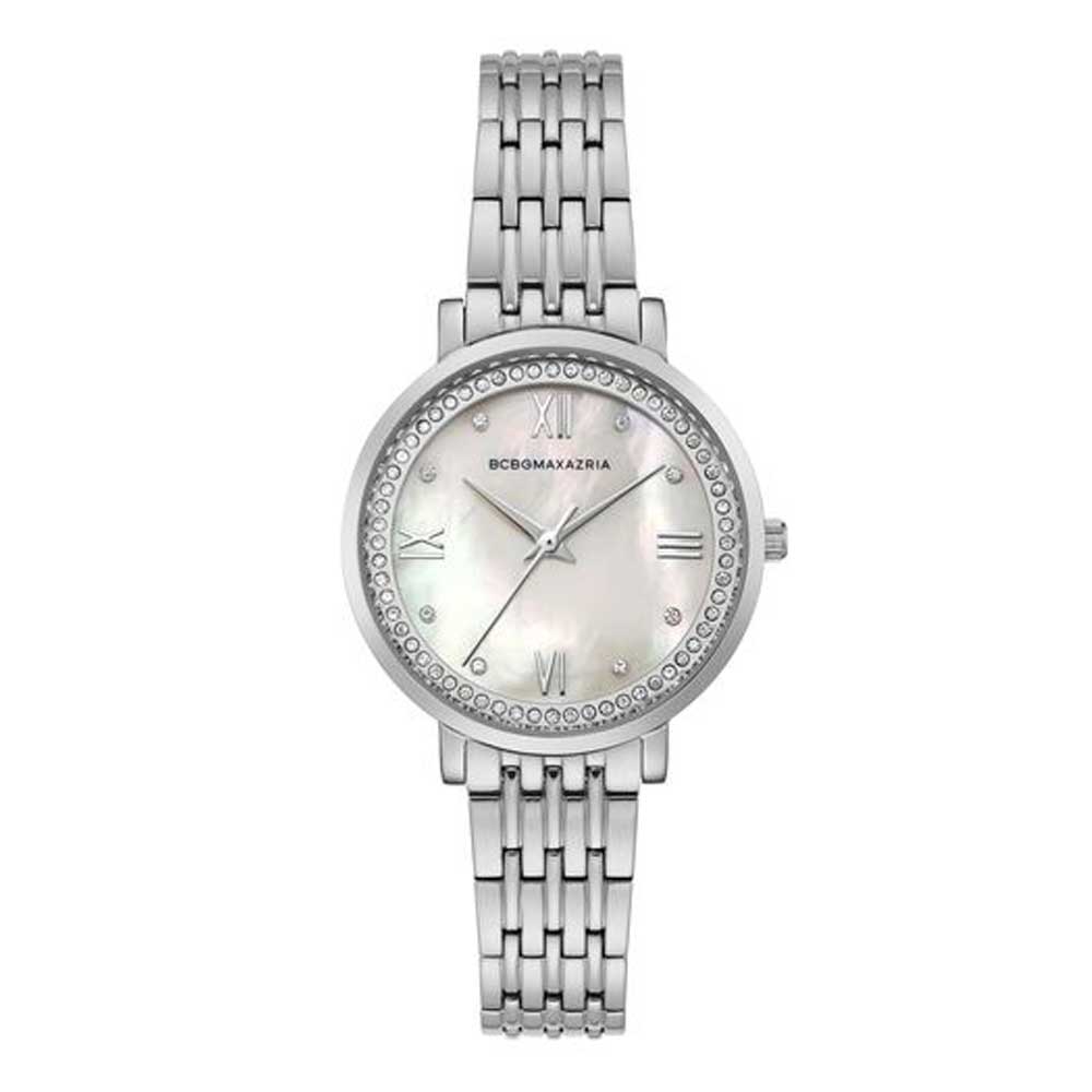 BCBGMAXAZRIA Women's Quartz Silver Stainless Steel Watch BG50665001 - Elegant Timepiece for Office, Party & Everyday Wear