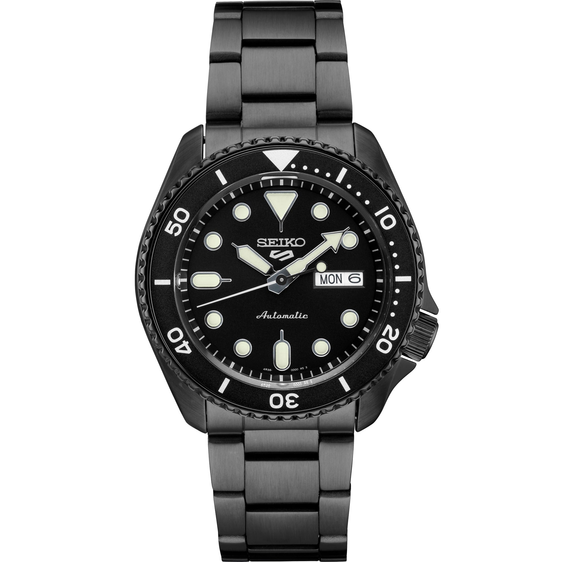 Seiko SRPD65 Automatic Diver Watch - 5 Sports Collection for Men, 200M Water Resistant, Stainless Steel Case & Bracelet - Perfect for Diving, Swimming & Everyday Wear