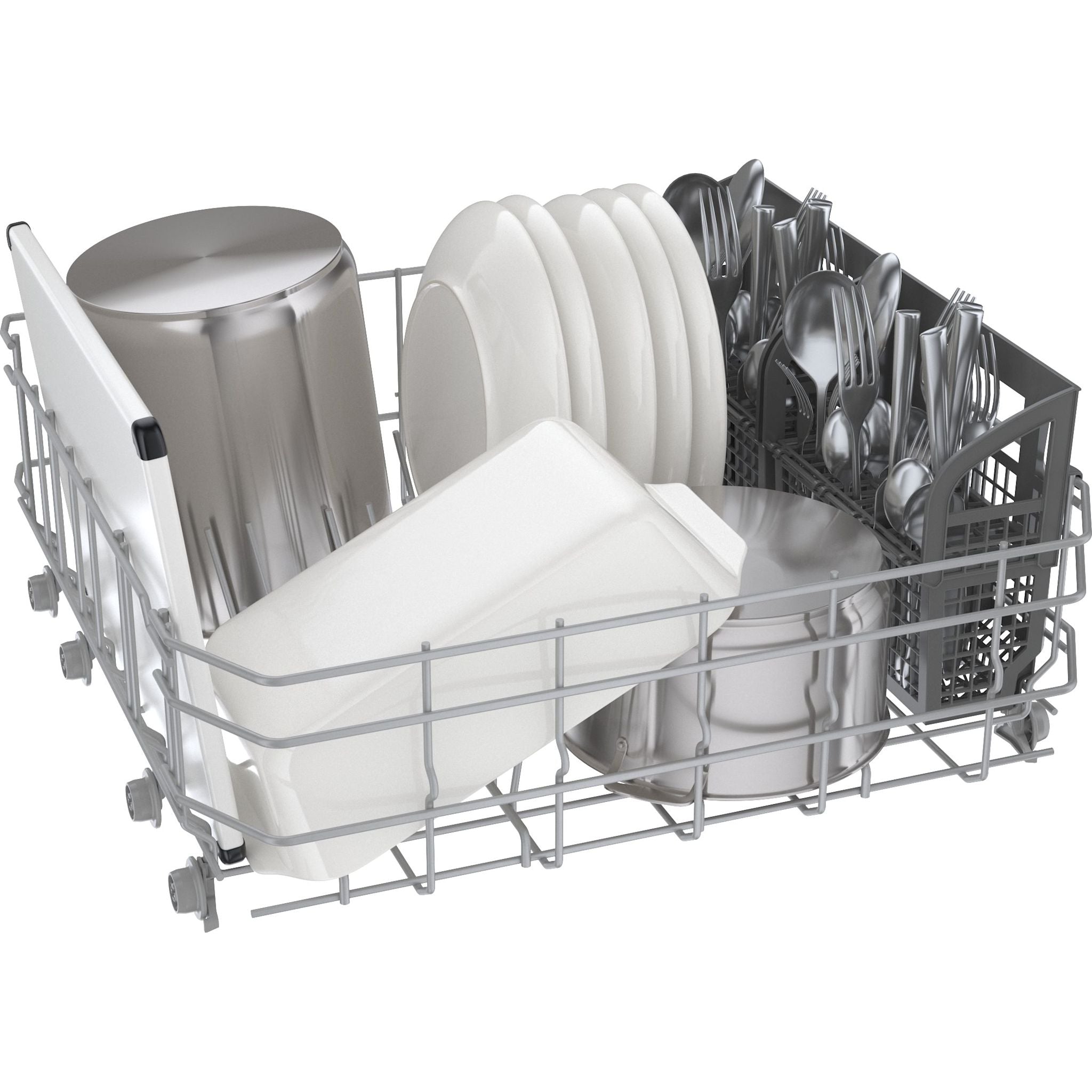 Bosch SHE3AEM6N Built-in Dishwasher - 24 Inch Black Stainless Steel | Energy Star Certified | Ultra Quiet Operation for Open Kitchens | Perfect for Small to Medium Households